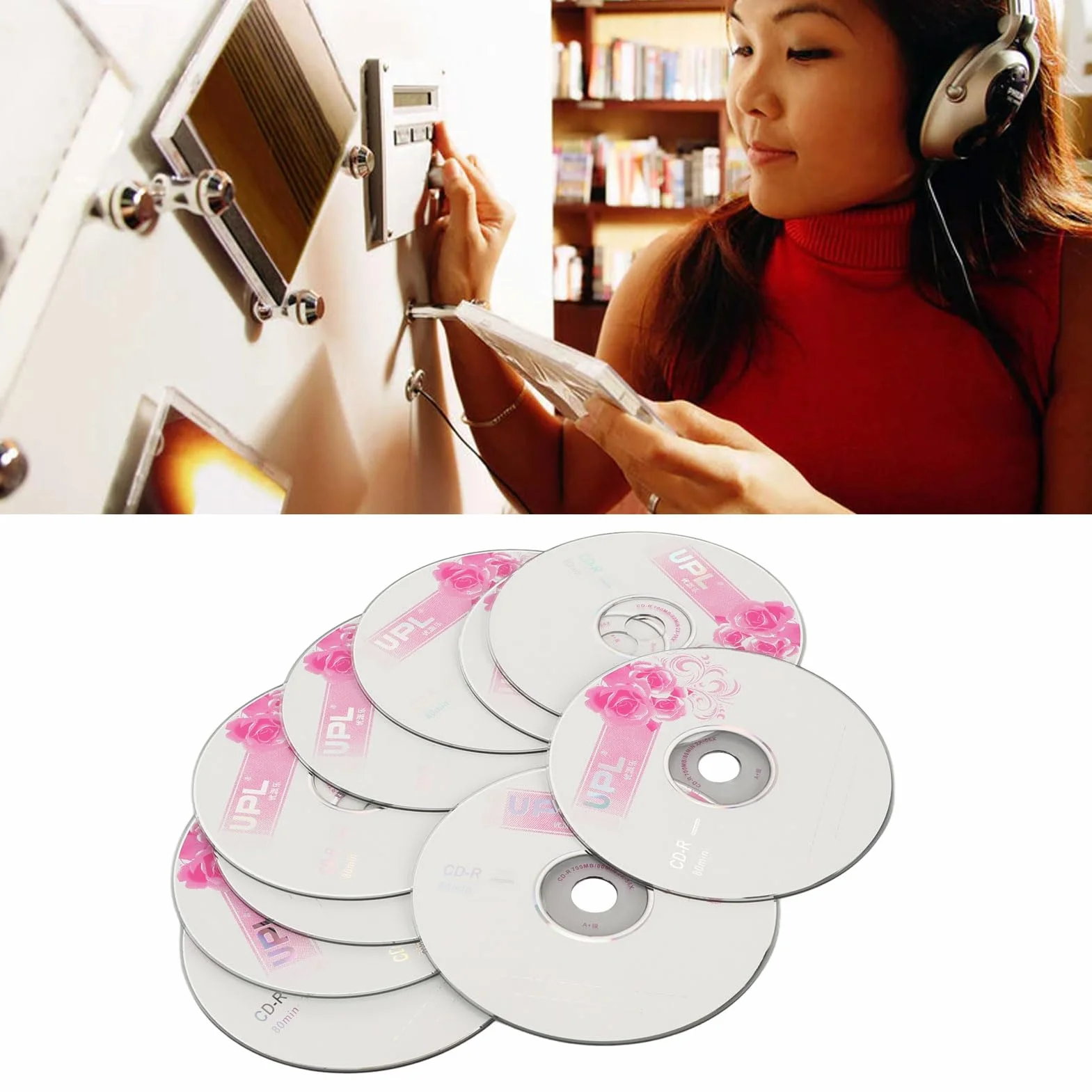 CD Vierges pour Graver de la Musique, Disques R 52 X 730 Mo, Enregistrement Haute Performance, Compatibles avec la Plupart des Lecteurs, Parfaits pour Stocker