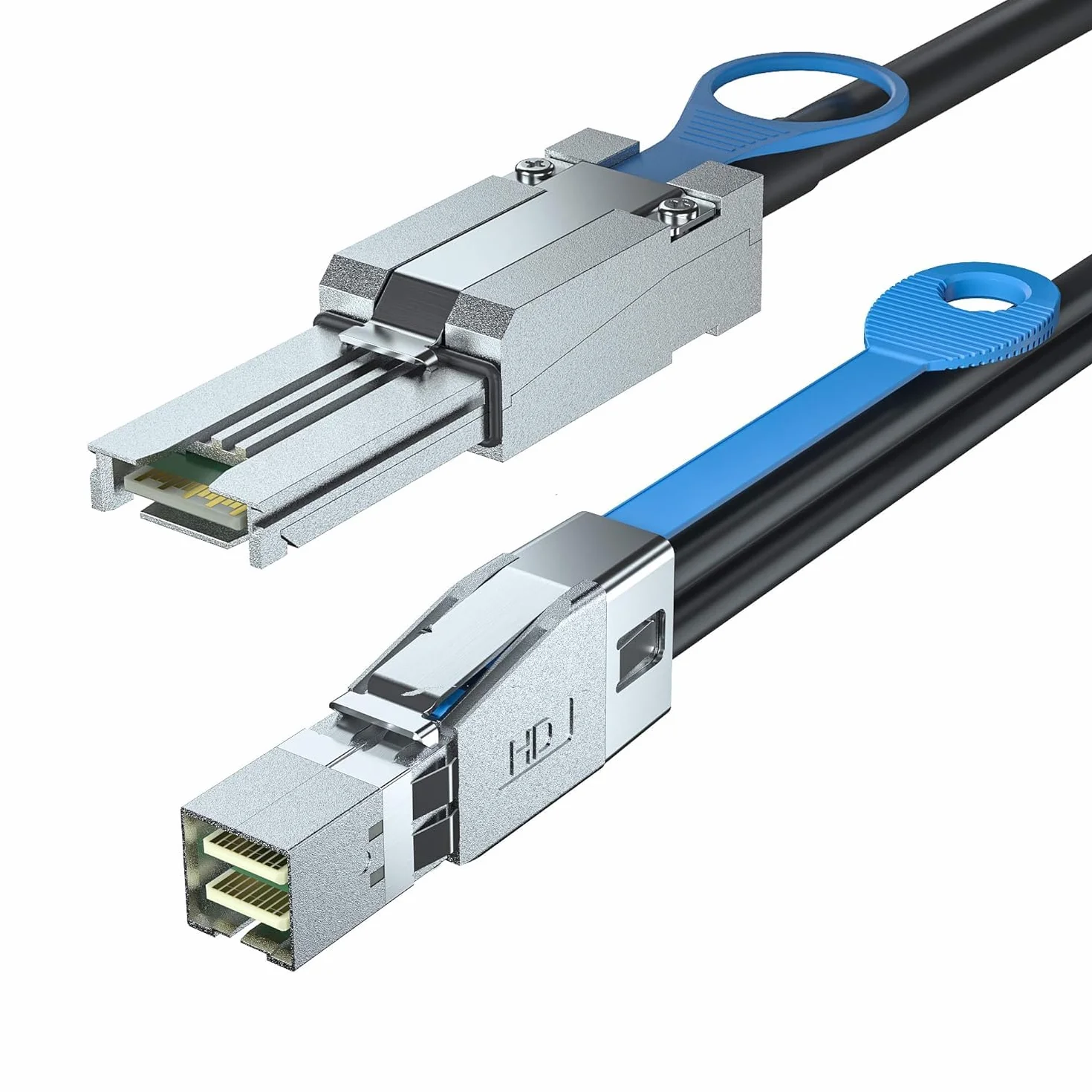 HiFiber Mini SAS SFF-8088 vers SFF-8644 Câble Raid serveur de données HD haute densité, 6 Gbps, 0.5 mètre (1.65ft)