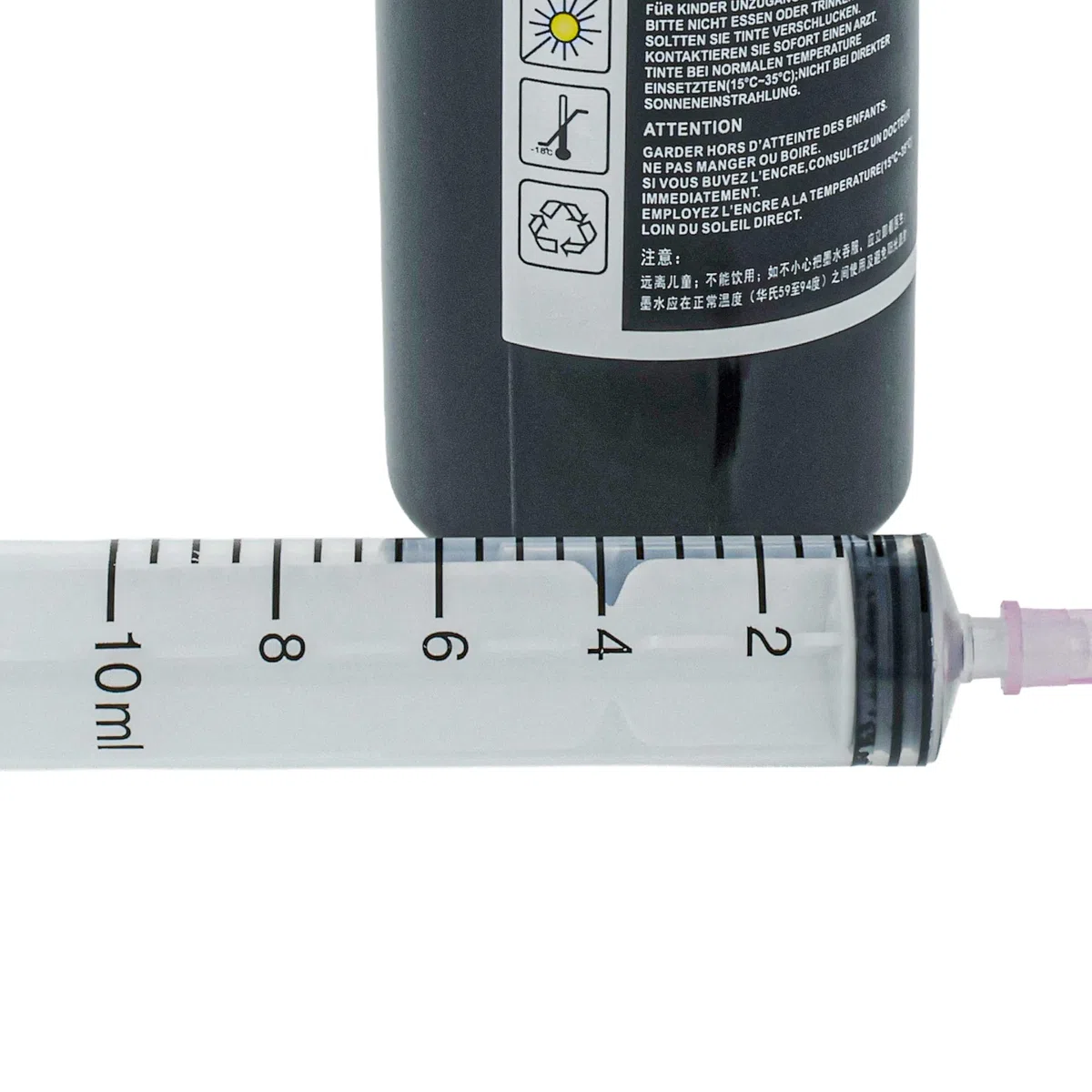 vhbw Encre de Recharge pour imprimante - Encre Rechargeable Dye Noir, 100ml