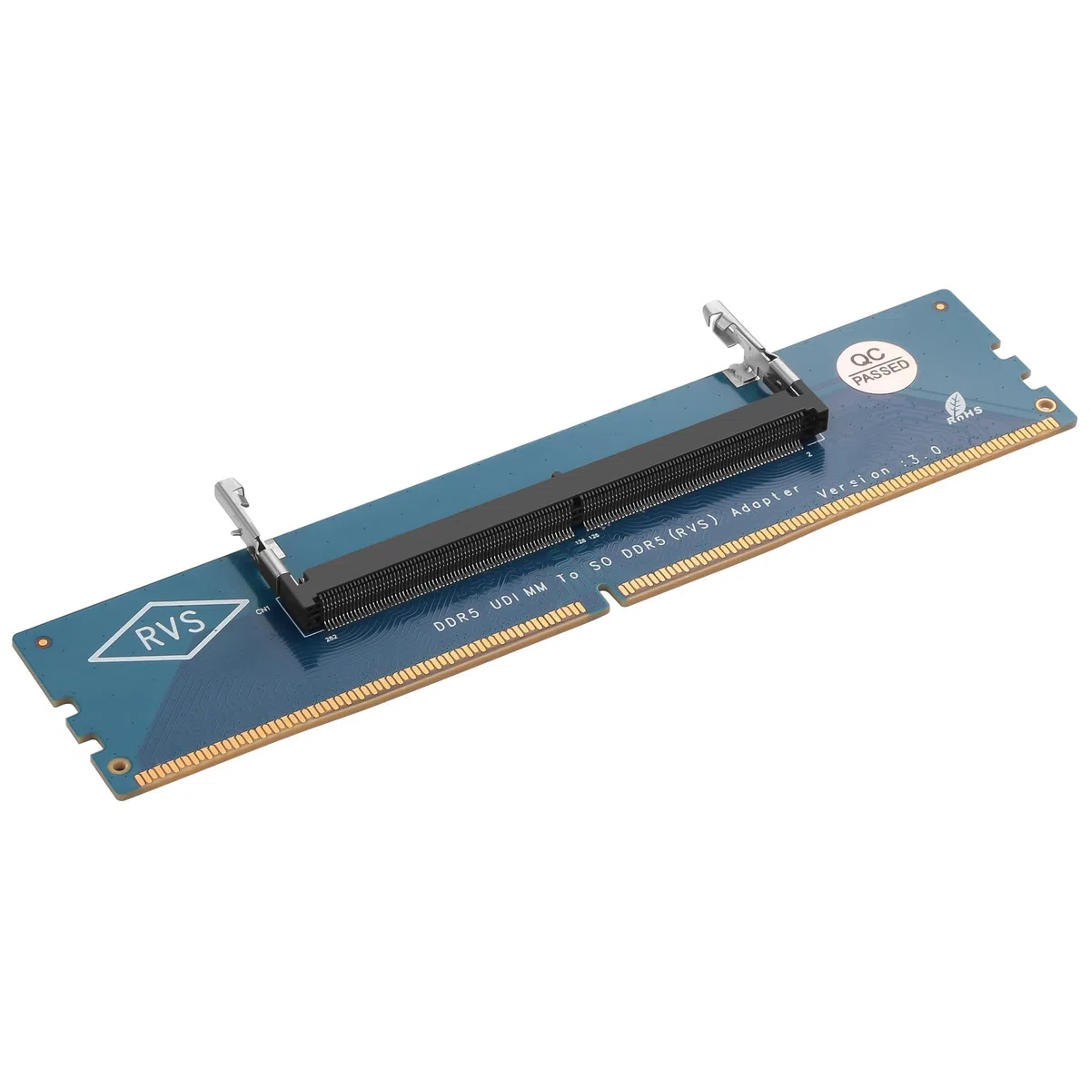 GINTOOYUN Desktop ddr5 to Laptop ddr5 Carte Adaptateur ddr5 U - DIMM to So ddr5 (RVS) Adaptateur, Module de mémoire ddr5 pour Ordinateur de Bureau et Ordinateur Portable