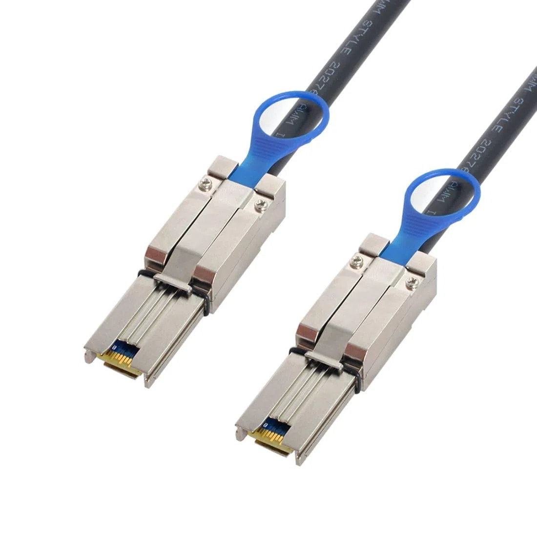 chenyang Câble SFF-8088 vers SFF-8088, câble d'extension externe Mini SAS SFF-8088 26 broches 4 voies pour disque de données RAID multivoies 6 Gbit/s