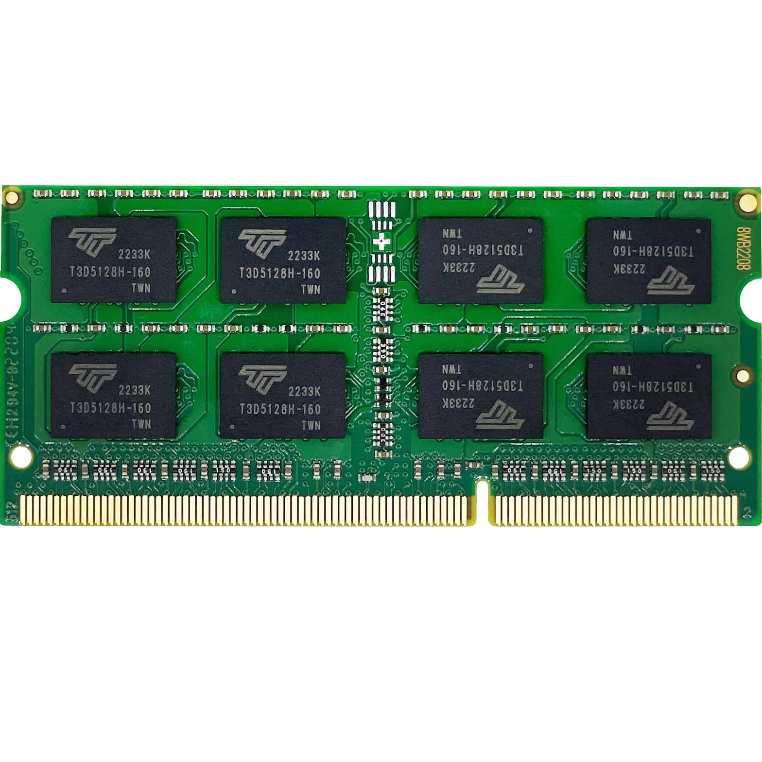 Timetec 8 Go DDR3/DDR3L 1333 MHz PC3-10600 Non-ECC Unbuffered 1,5 V/1,35 V CL9 2Rx8 Double Rank Basse Densité 204 Broches SODIMM RAM pour Ordinateur Portable
