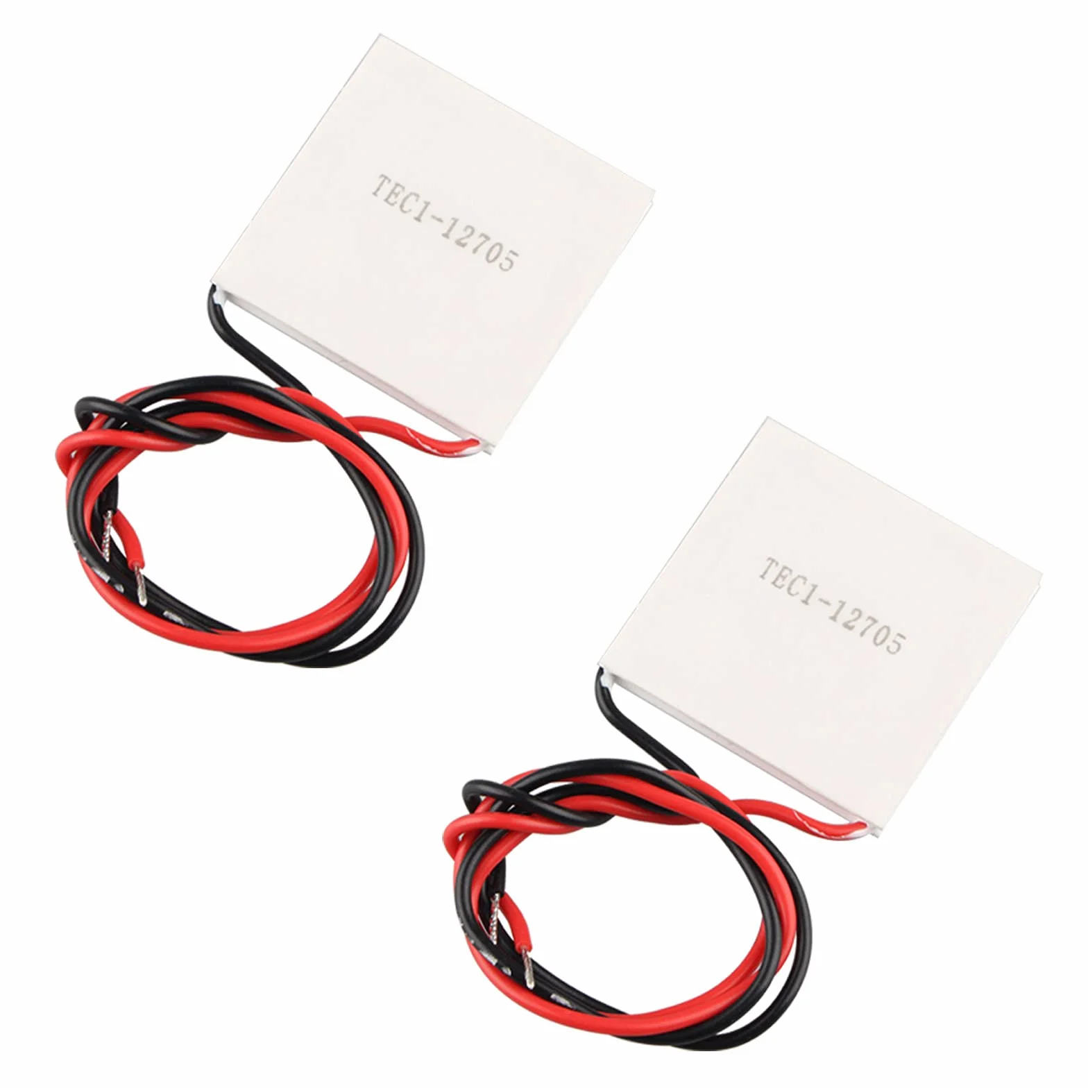 Lot de 2 Refroidisseur Thermoélectrique Peltier TEC1-12705, Modules Peltier TEC1–12705, Dissipateur Thermique, Refroidisseur Peltier 12 V 45 W