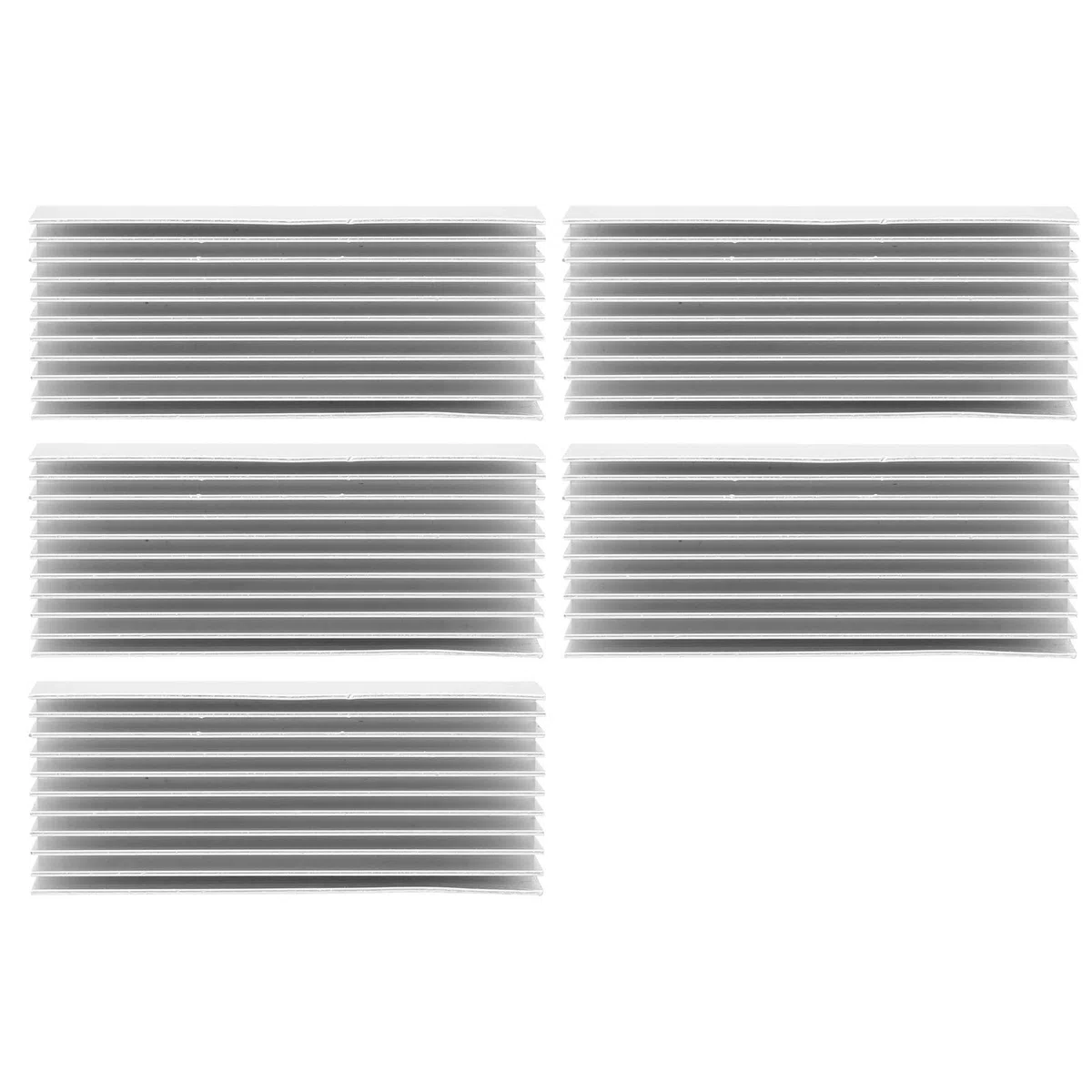 5 pièces dissipateur de Chaleur en Aluminium, dissipateur de Chaleur en Aluminium pour Carte CPU refroidissant Les pièces de Dissipation Thermique 40 x 20 x 100 mm