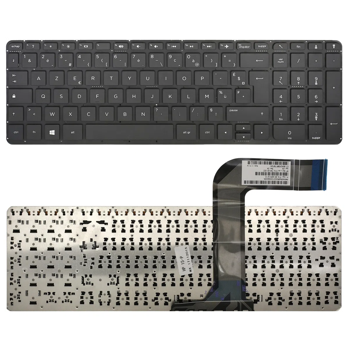 Clavier FRANÇAIS AZERTY Compatible HP Pavilion 17-F / 15-P Series - 9Z.N9HSQ.70E.IT / 762529-051/765806-051