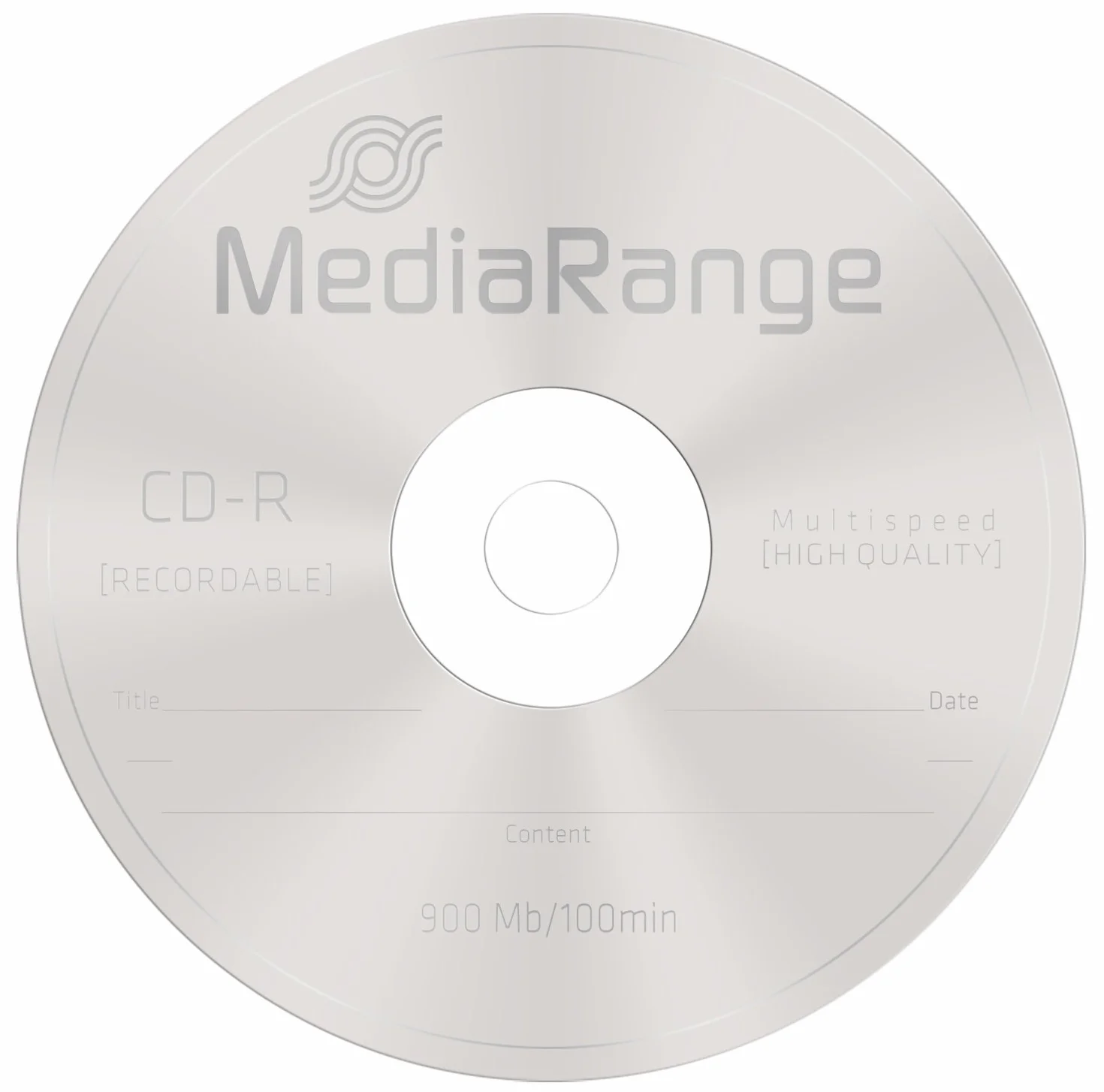 Boîte de 25 CD MediaRange - MR222 CD-R - 900 Mo - 100 Minutes - 48x Speed