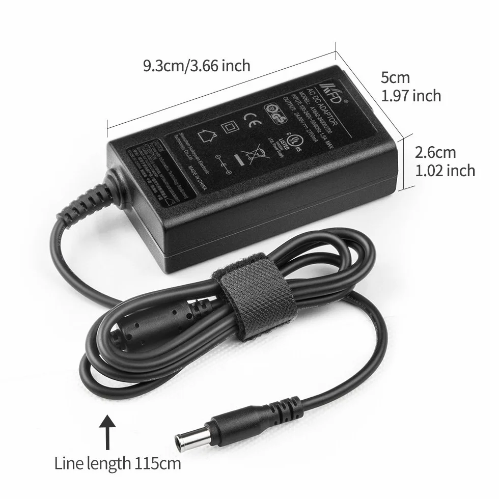 KFD 24V 2,7A Bloc d'alimentation Chargeur pour Epson Scanner V750 v750-M Pro v800 v850 V850 Pro 3170 J221A J221 J252A J252Workforce ES-400 II ES-500W II ES-500WR DS-530 DS-770 DS-780N Adaptateur