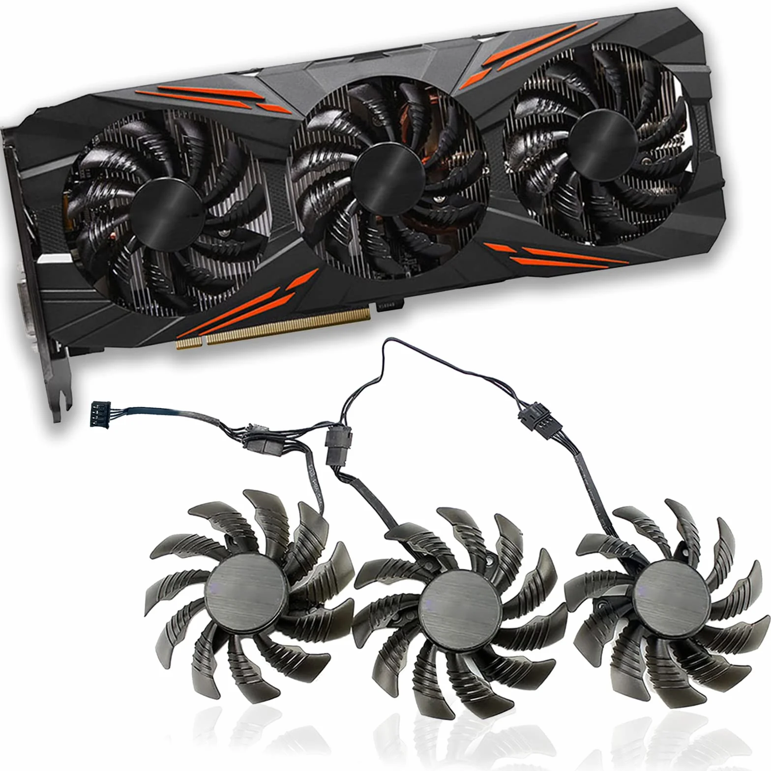 Ventilateur de refroidissement 75 mm T128010SU 0,35 A pour Gigabyte AORUS GTX 1080 1070 Ti G1 Gaming Fan GTX 1070Ti G1