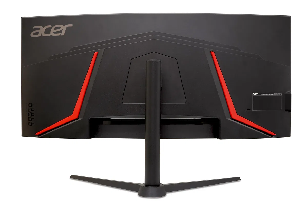 Acer Nitro XZ342CUV3, Écran PC Gaming Incurvé 34" UltraWide QHD, 180Hz (Curve 1500R, 3440x1440, 21:9, Freesync Premium, 1ms (VRB), 400Nits, 2xHDMI 2.0/1xDP 1.4) Moniteur PC curve, Pied Ajustable, Noir