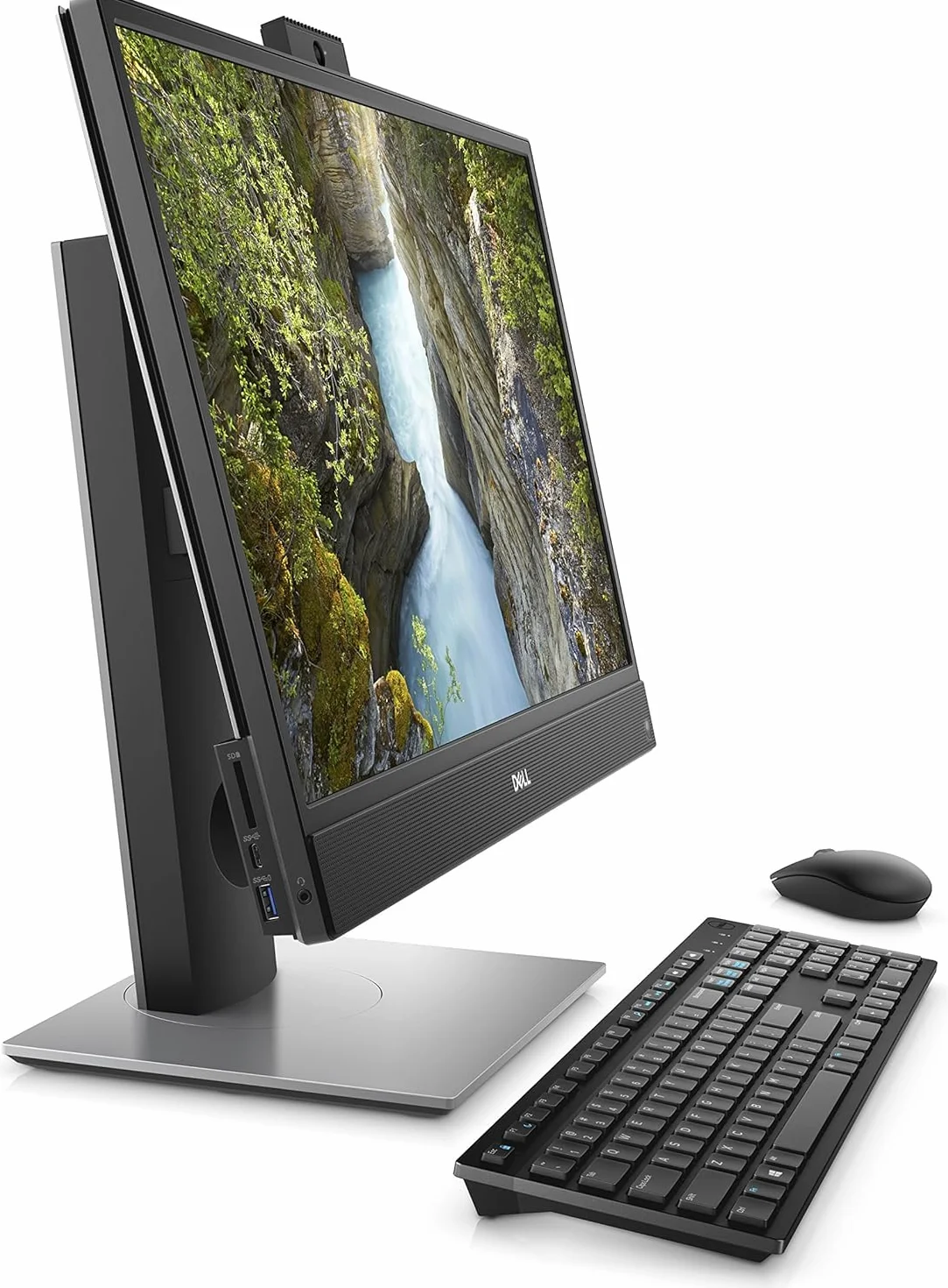 Dell OptiPlex 5260 Ordinateur de bureau tout-en-un 21,5" FHD, Intel Core i5-8400, 8 Go de RAM, SSD 256 Go, WiFi, Bluetooth, clavier QWERTY américain, Windows 11 Pro (reconditionné)
