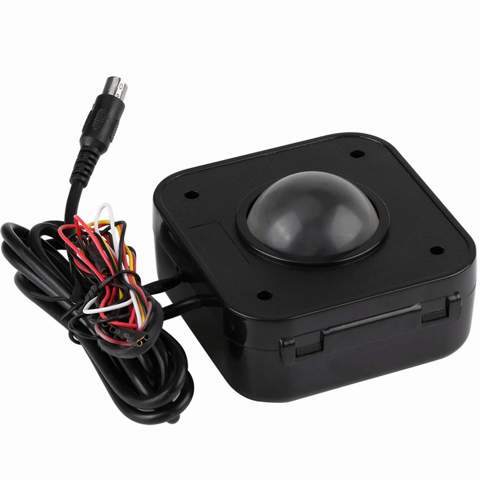 Fyearfly Souris avec Trackball à LED - Rond éclairé de 4,5 cm Connecteur PCB PS/2 Action Coulissante avec Trackball pour Console de Jeu