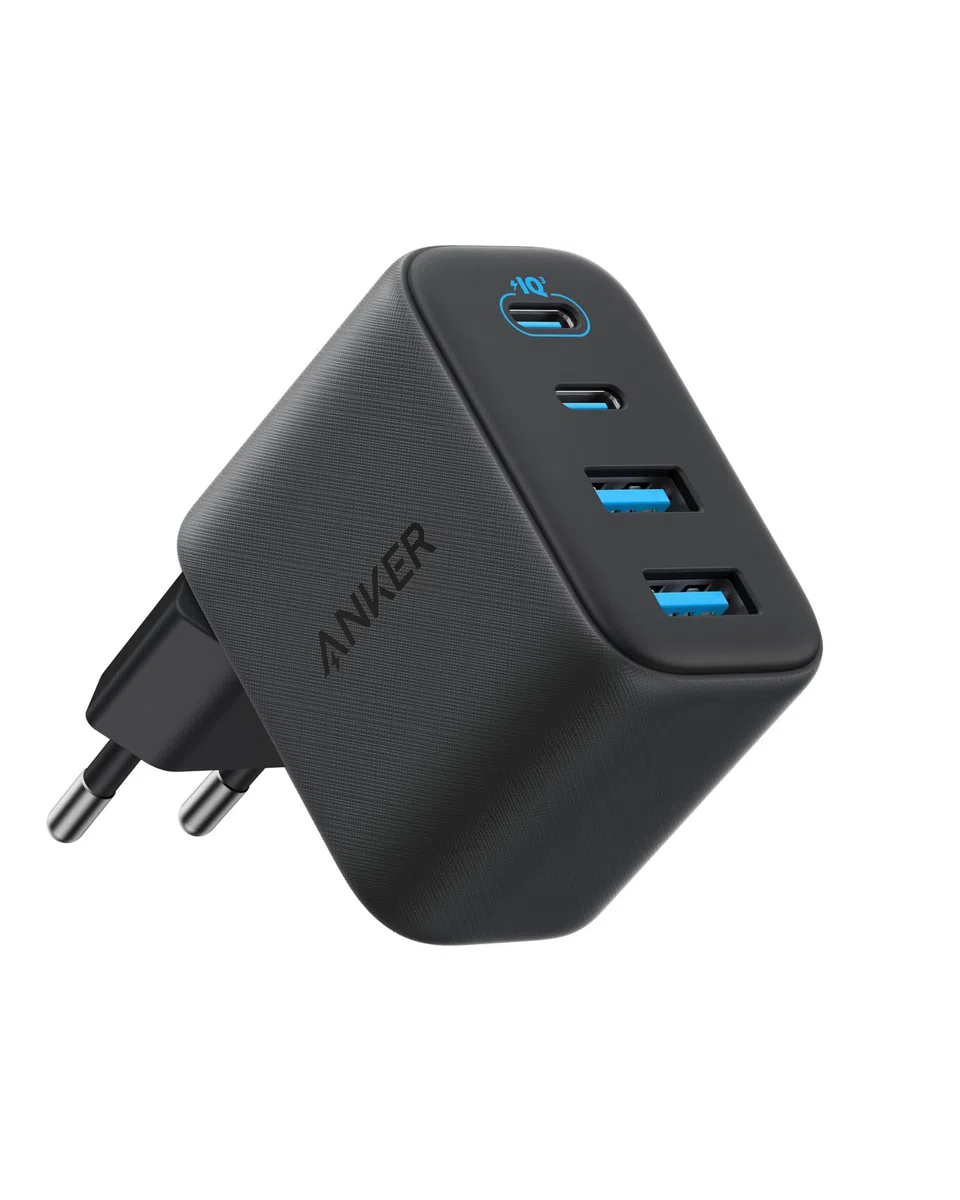 Anker Zolo Chargeur USB C, Adaptateur Mural 4 Ports avec Sortie 50W Max, 2 Ports USB-C et 2 Ports USB-A, Compact et Stable, pour iPhone 17/16, MacBook, iPad, Pixel, Galaxy, et Plus (Câble Non Inclus)
