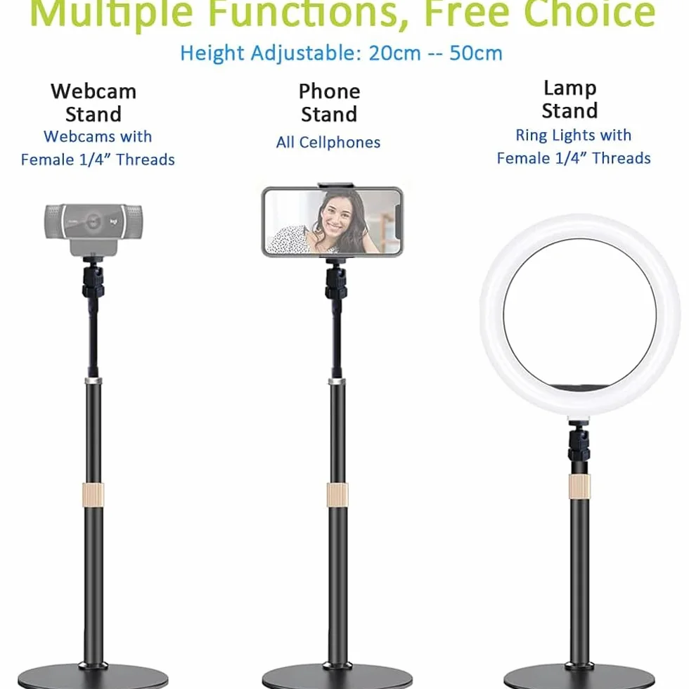Support de téléphone pour webcam Logitech C922, C930e, C920S, C920 Type d'extension flexible en col de cygne