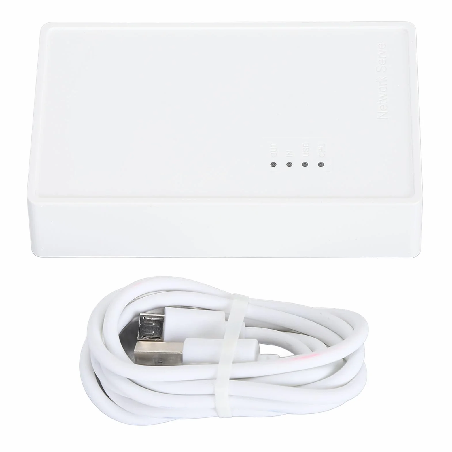 Serveur d'imprimante réseau USB 2.0 Blanc 480 Mbit/s 10/100 Mbit/s LAN Bridge USB WiFi Home Print Server pour 4 imprimantes
