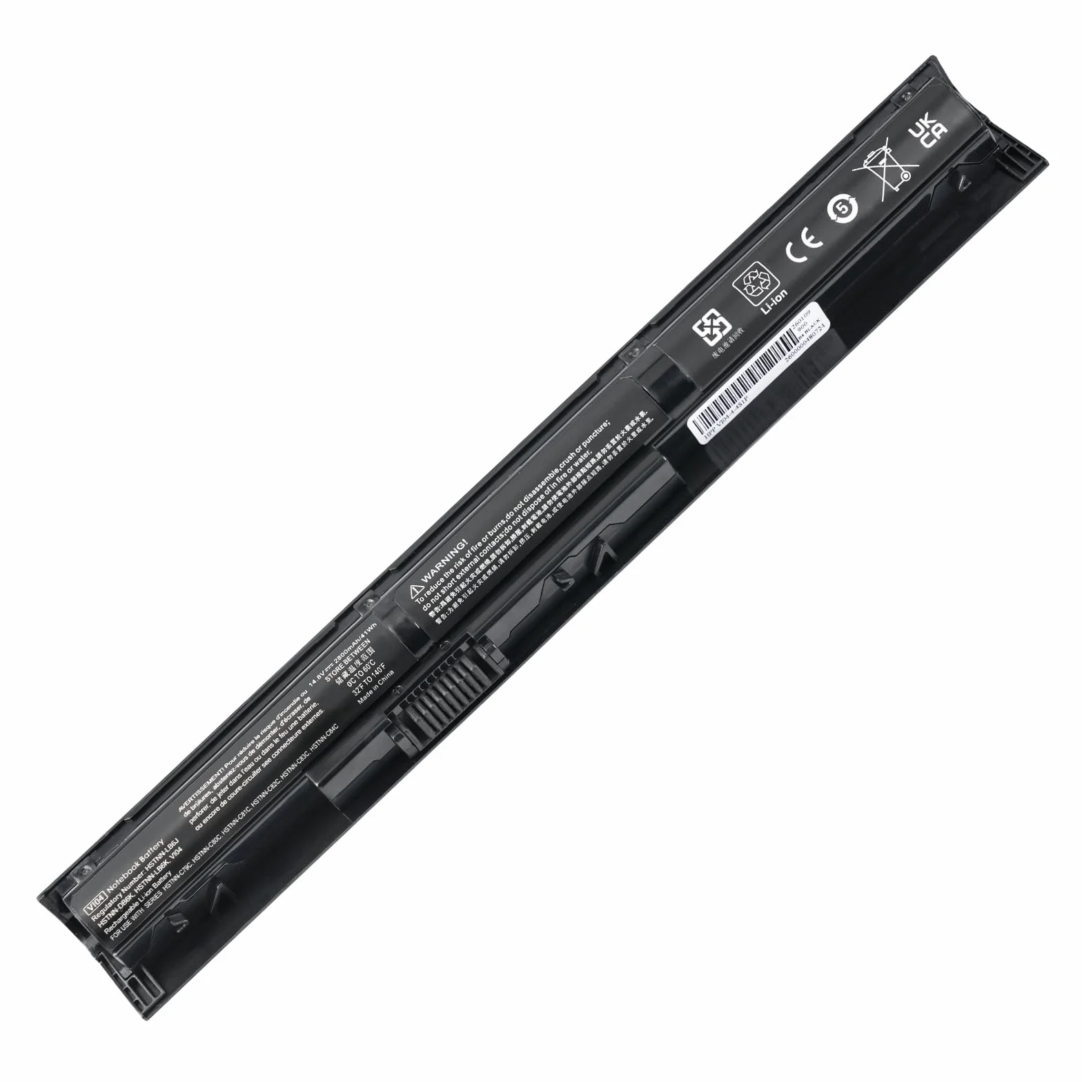 2800mAh V104 756743-001 VI04 756478-421 Batterie pour HP ProBook 450 G2 455 G2 440 G2 756746-001 756744-001 756745-001 756478-851 756478-422 756479-421 【14.8V /41Wh/4-Cell】