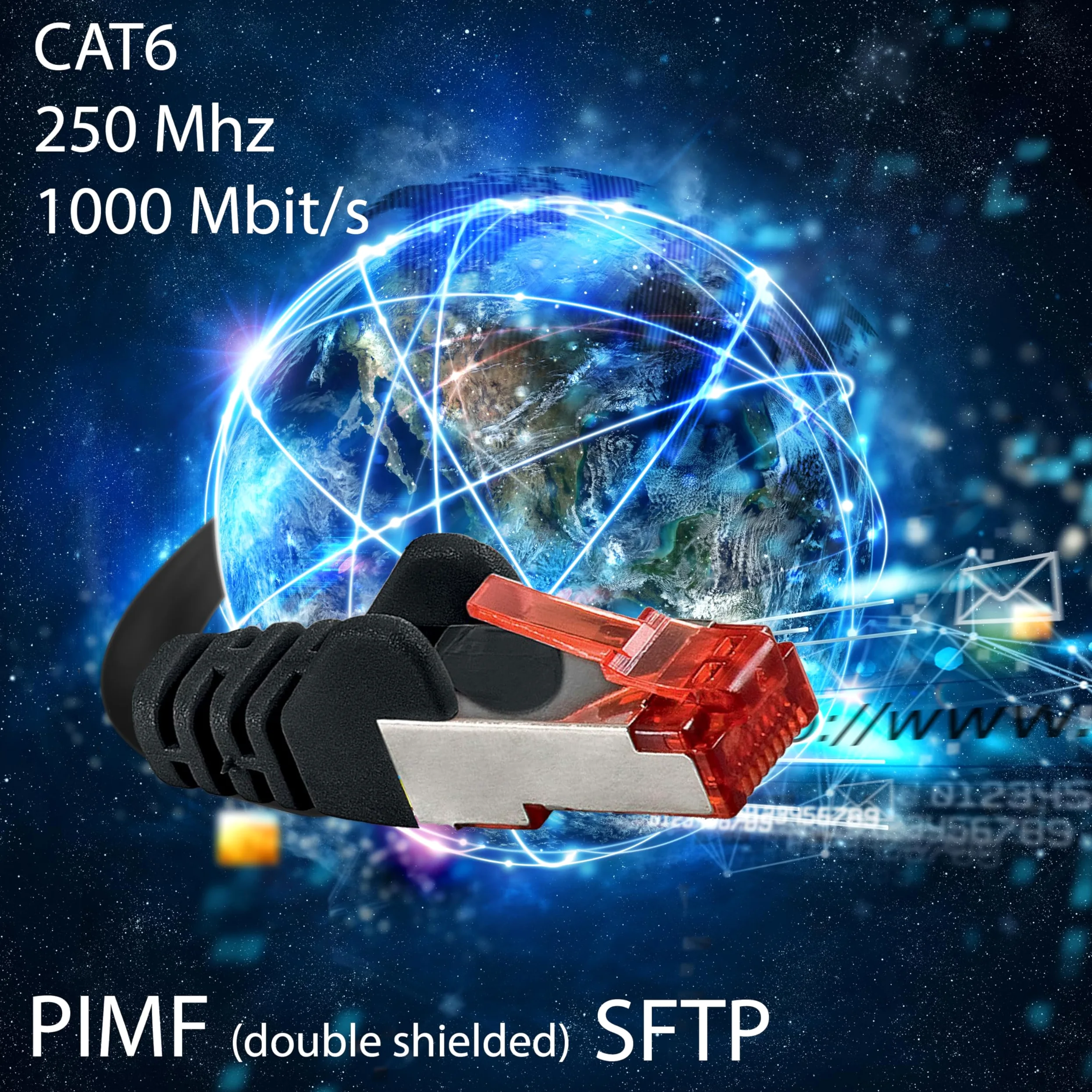 1aTTack.de 10x 2m - Câble patch câble réseau Cat 6 Cat6 RJ45 SFTP - jaune