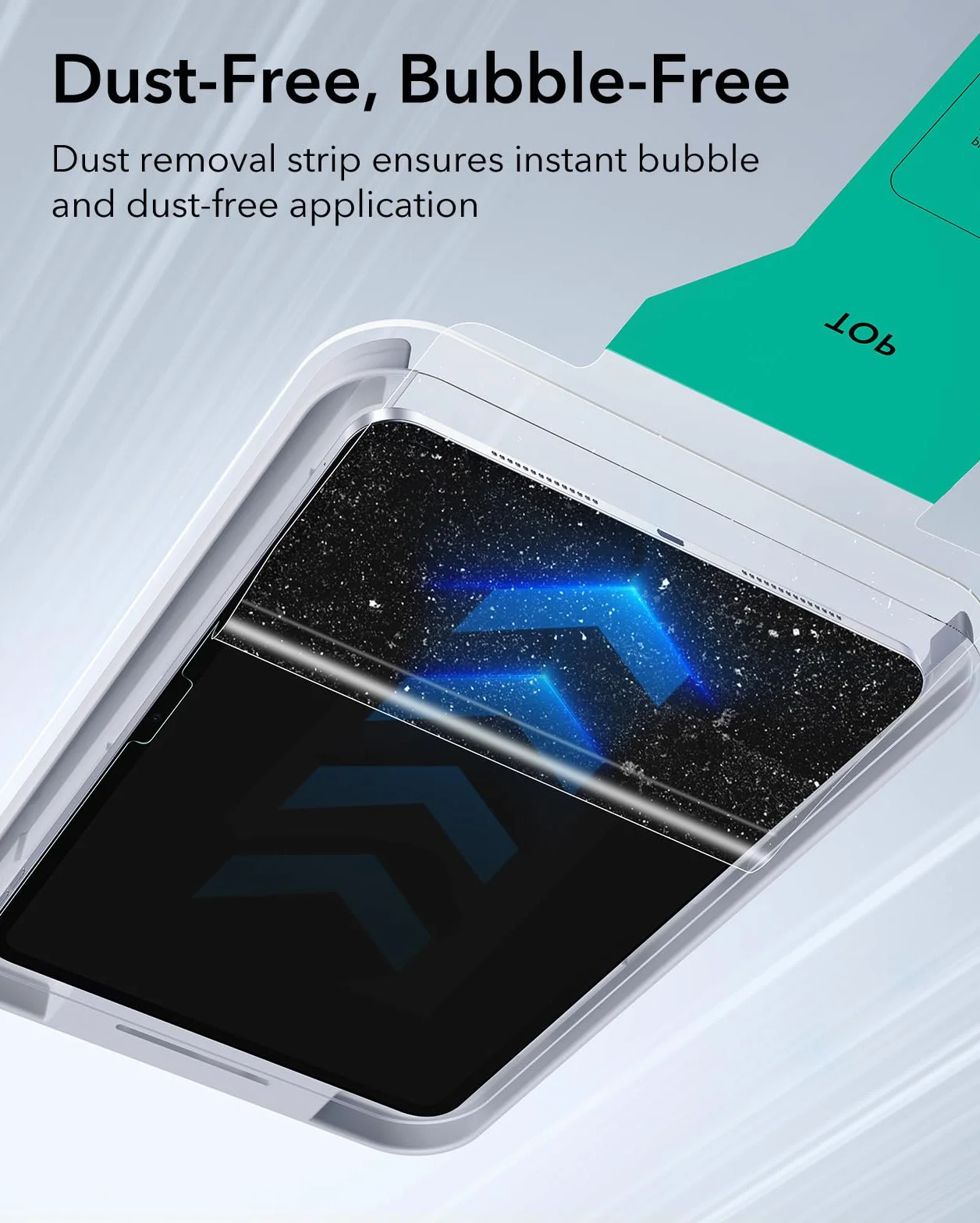 ESR Lot de 2 Protection Ecran pour iPad Pro 13 Pouces M5 2025/M4 2024, Verre Trempé 9H avec plateau UltraFit, Support Apple Pencil, Résistant aux Rayures, Clarté HD, Anti-Poussière et Anti-Bulles