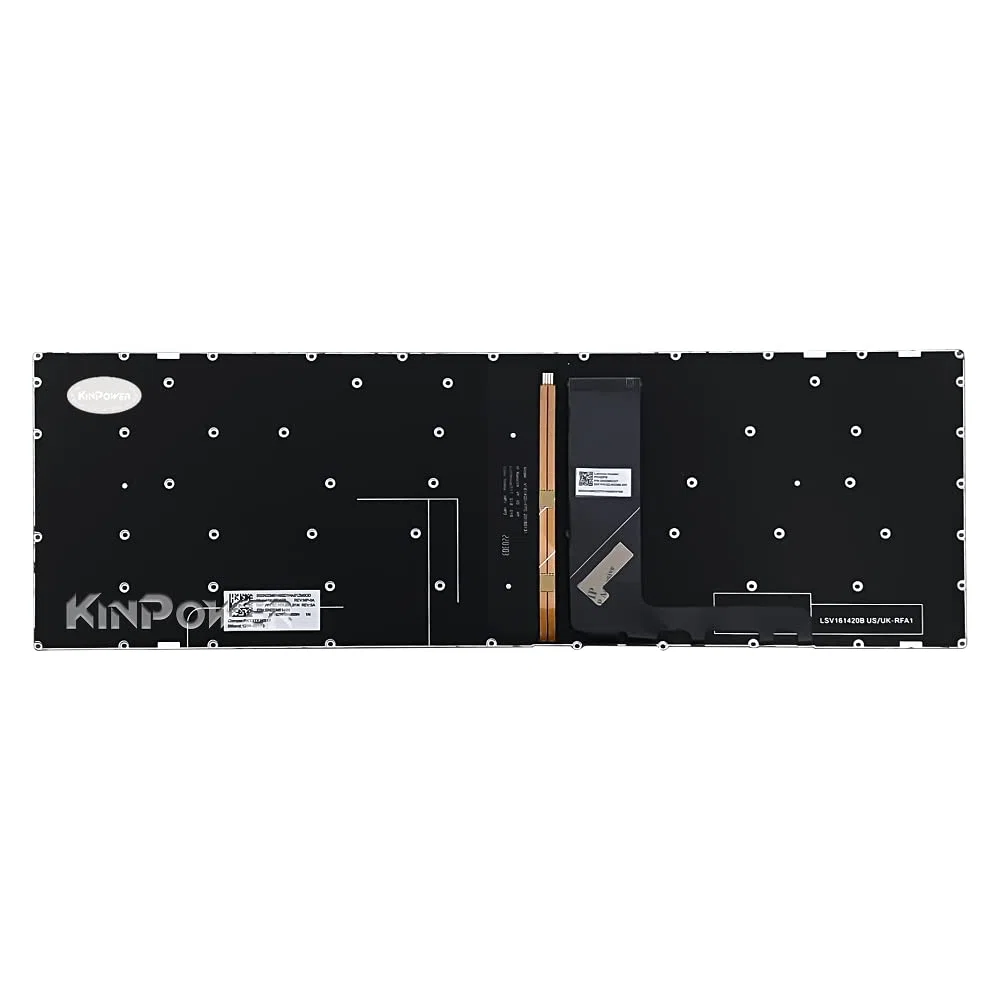 Clavier Azerty Français Compatible avec Lenovo V320-17IKB V320-17ISK Rétro-éclairage
