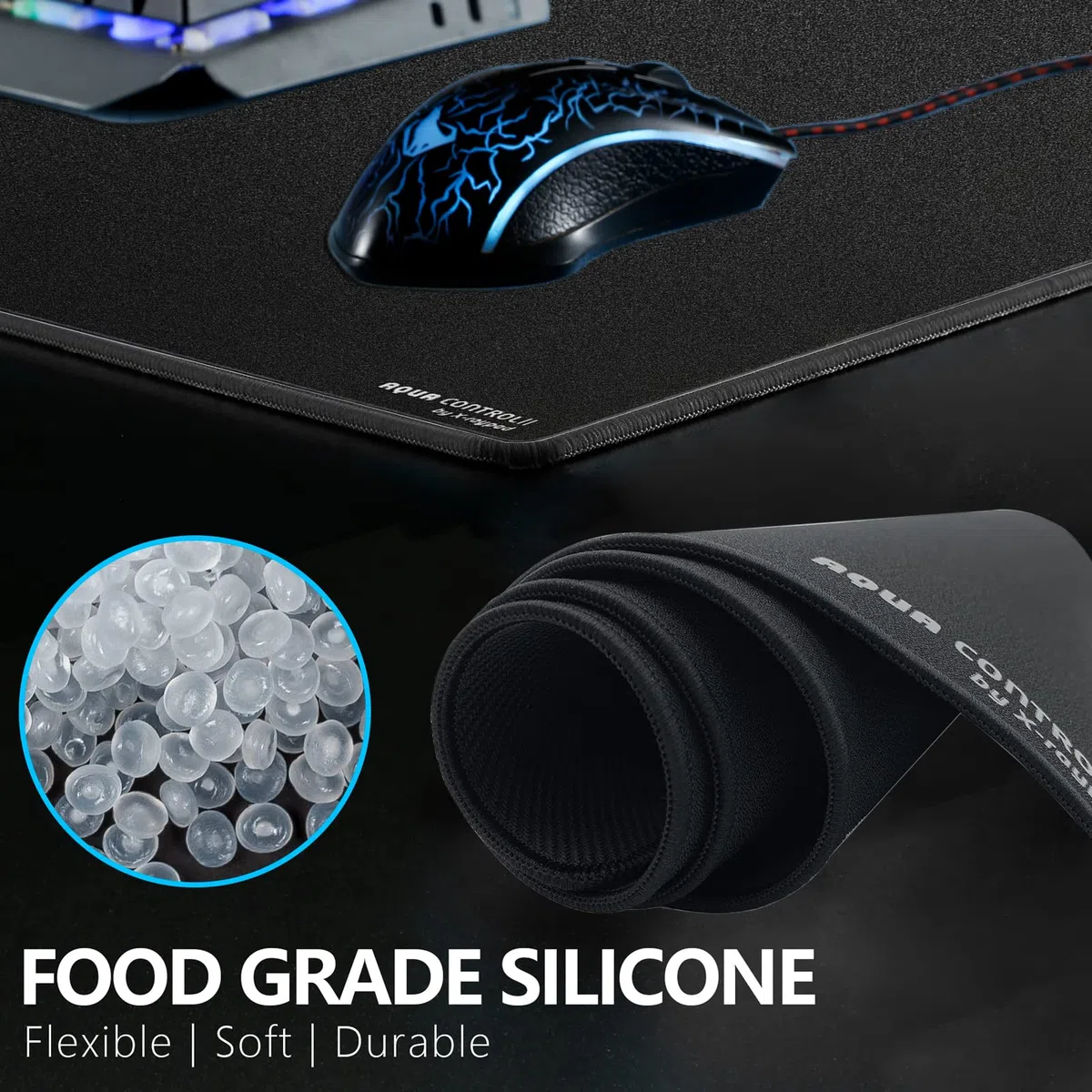 Tapis de Souris de Jeu X-Raypad Aqua Control 2 AC2, Ultra-Haute précision avec Une Vitesse et Une capacité de contrôle parfaites, conçu pour Les Joueurs Fps avec de Faibles exigences en DPI