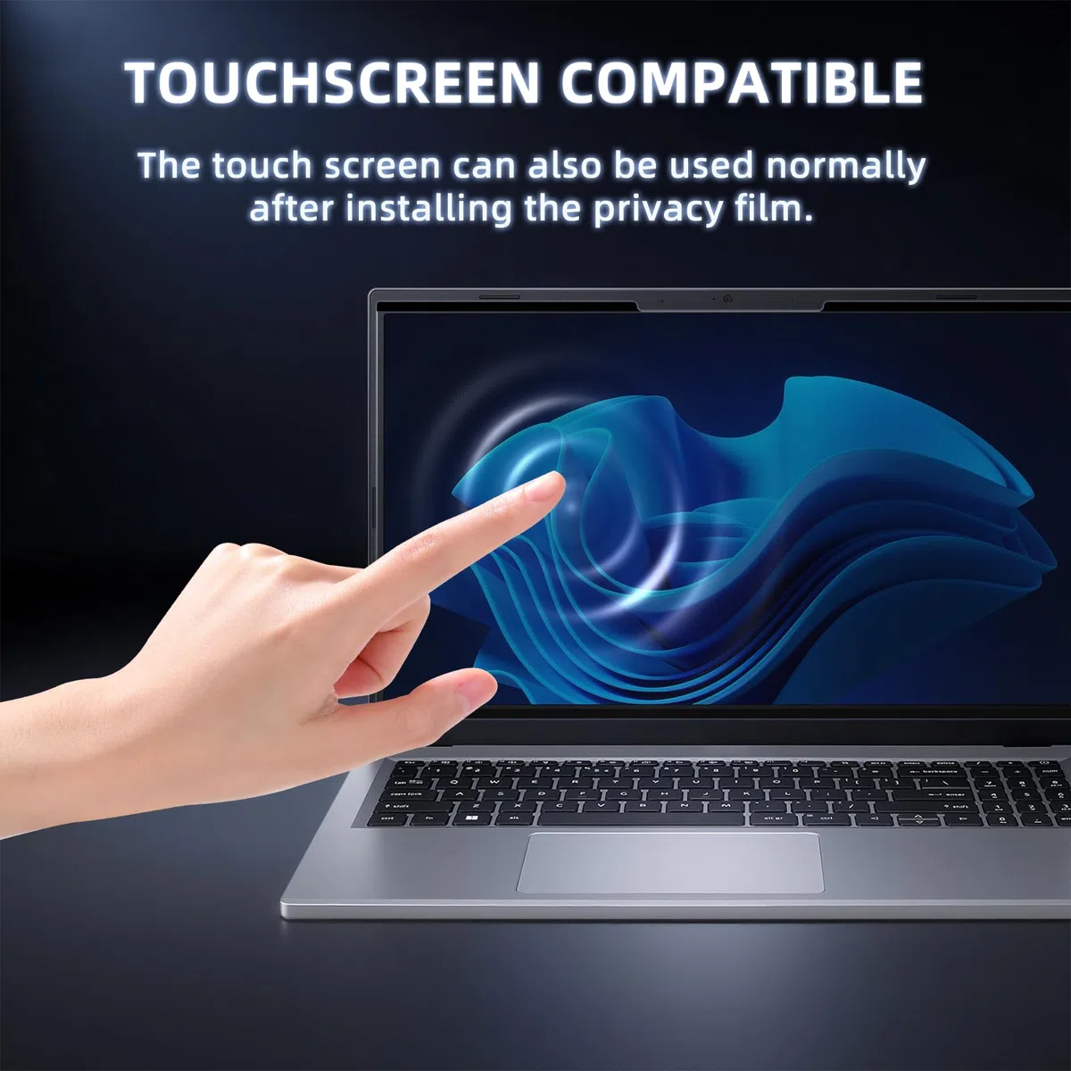 Nano-Adsorption Confidentialité Filtre pour 16" Portable 16:10, Filtre Protecteur d'écran, Amovible Anti-Lumière Bleu Protection Ecran PC Compatible avec Les écrans tactiles