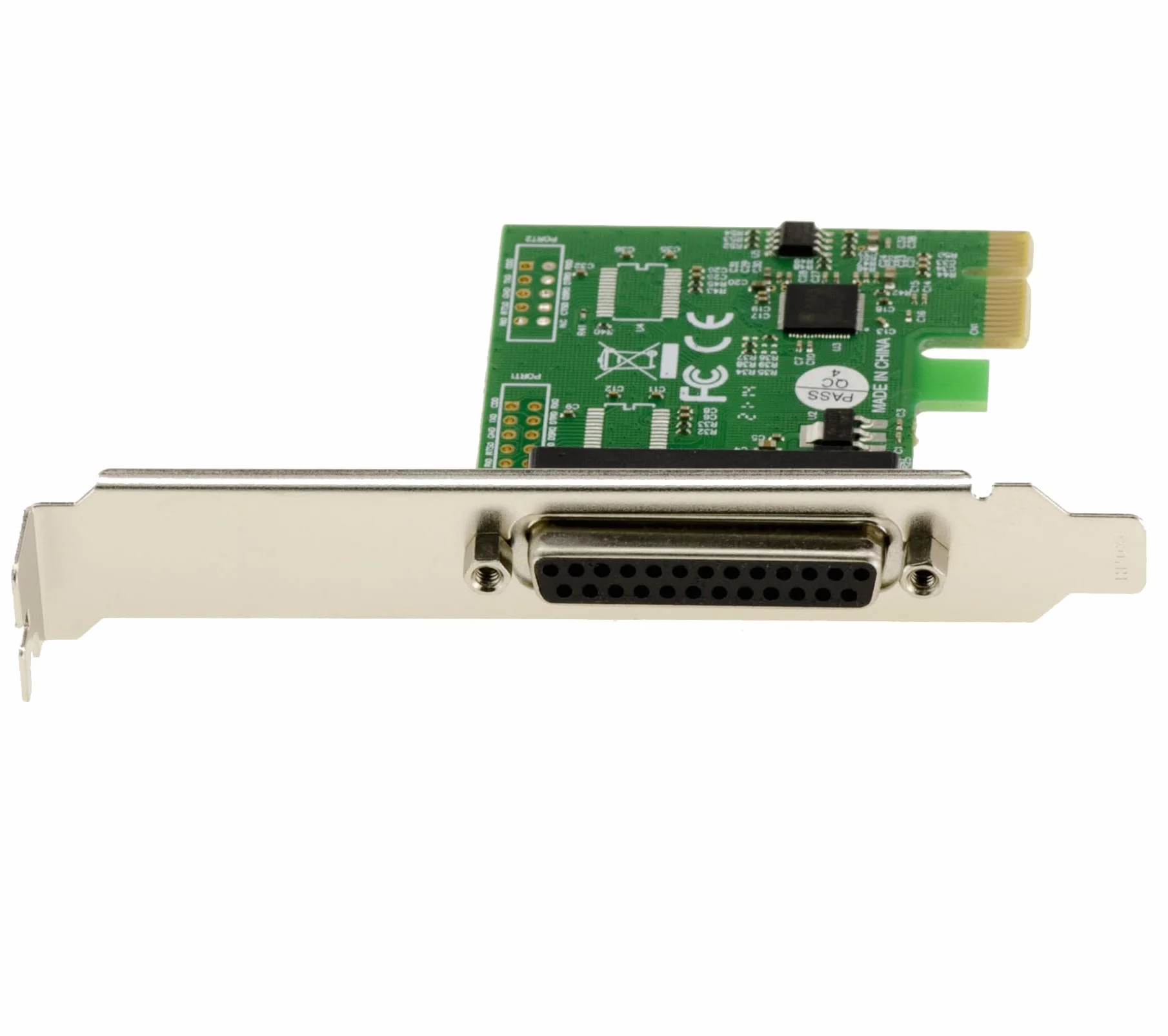 KALEA-INFORMATIQUE Carte contrôleur PCI Express PCIe Parallèle IEEE1284 LPT avec Chipset ASIX. Support SPP ECP, équerres Low et High Profile