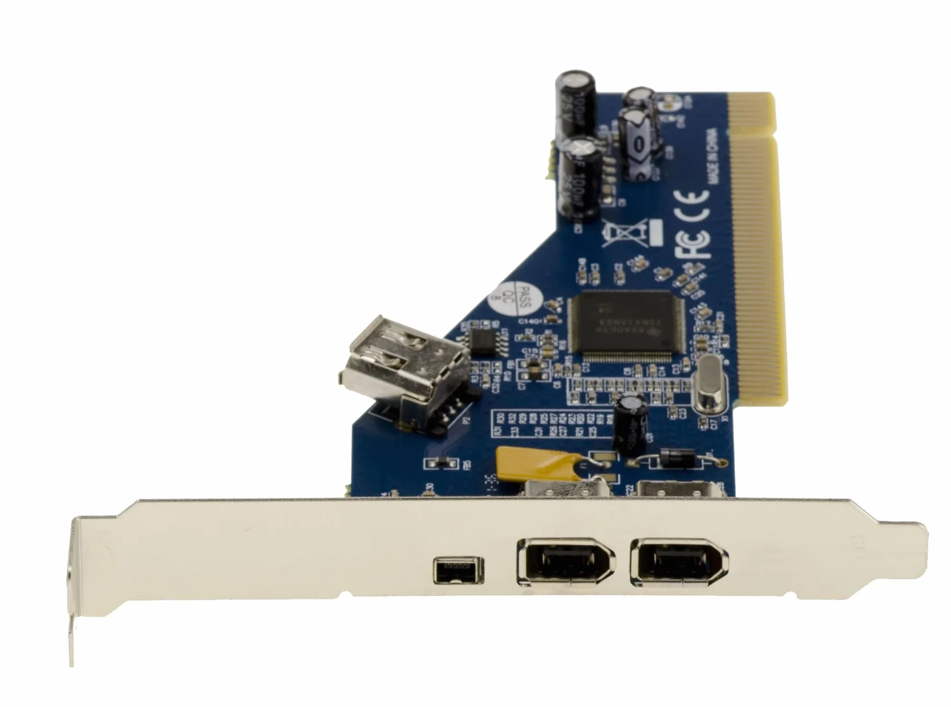 KALEA-INFORMATIQUE Carte contrôleur PCI vers FireWire 400 IEEE1394a 3 Ports avec chipset TI TSB43AB23