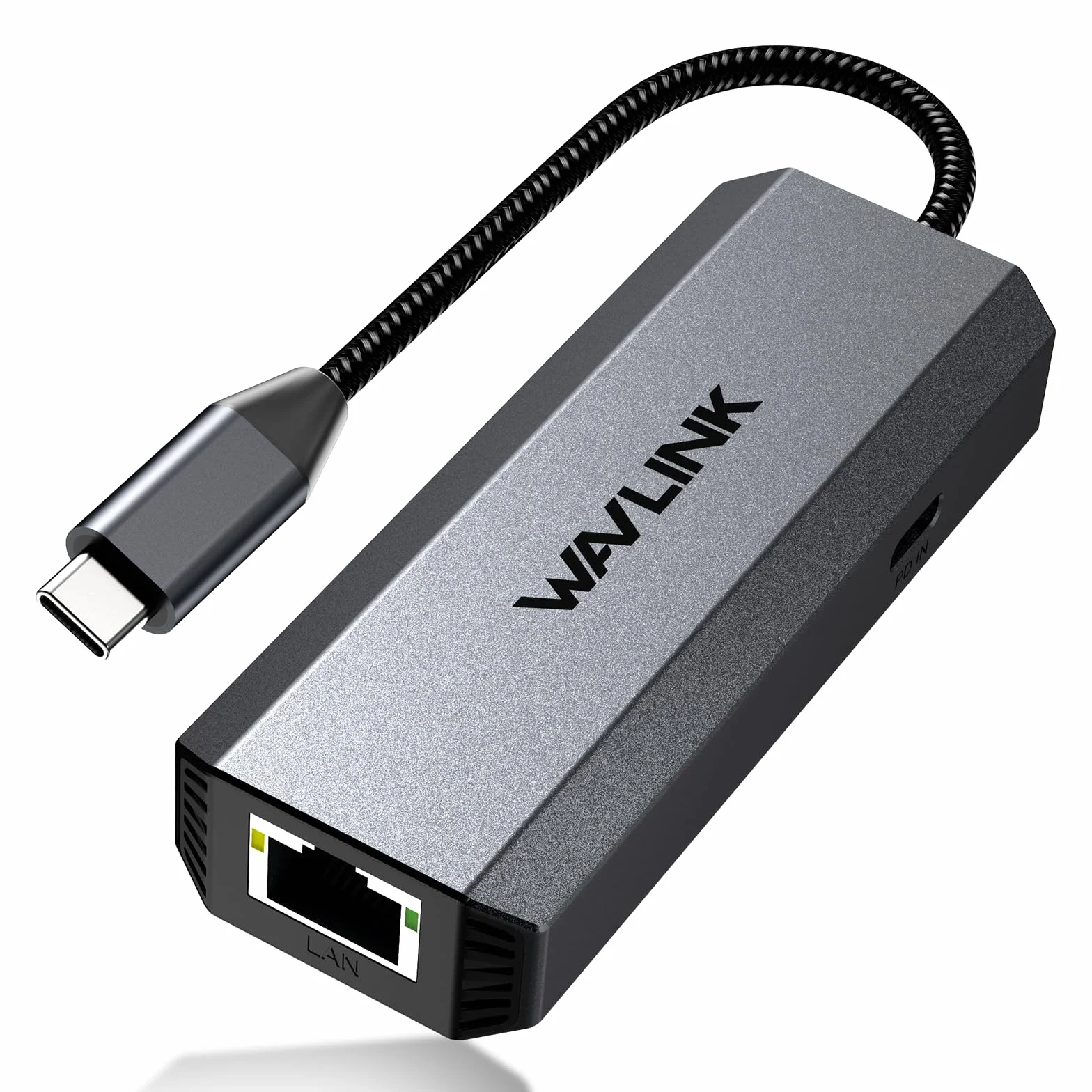 WAVLINK Adaptateur USB-C vers Ethernet, 2.5 Gbps RJ45 Plug and Play Adaptateur réseau, Adaptateur Internet Filaire avec PD 95W, Compatible avec Windows/Mac OS/iOS/Linux/Chrome OS