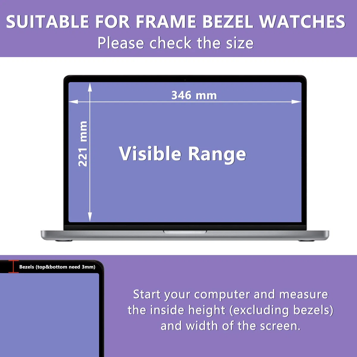 16 Pouces Filtre de Confidentialité Amovible Premium, Film Protecteur d'écran, Privacy Anti Espion Filtre, Anti-Lumière Bleu Film de Protection pour Moniteur Tactile 16" 16:10