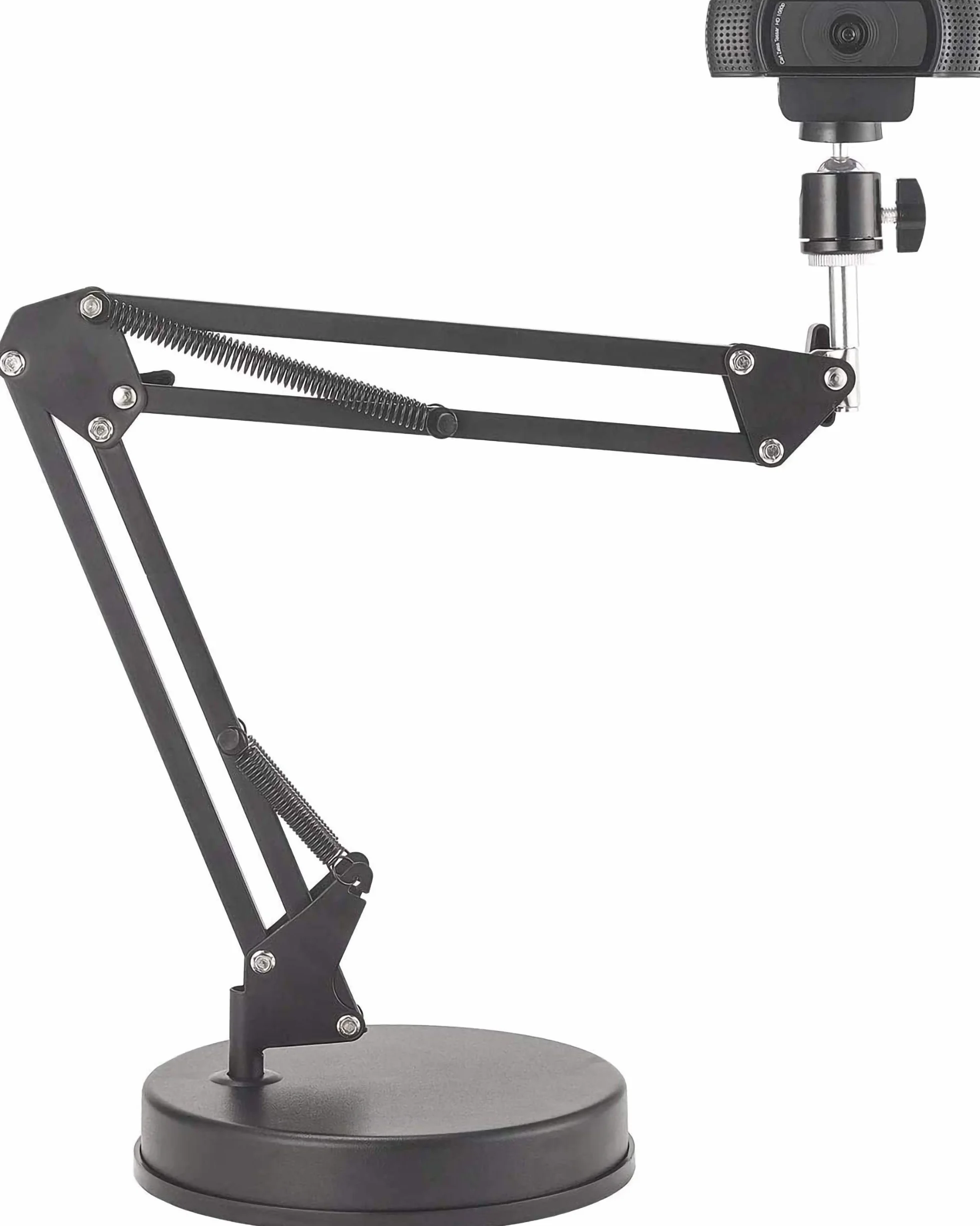 Support de Webcam, Support de Bras de 22 Pouces avec Base, Compatible avec la Webcam C925e C922x C922 C930e C930 C920 C615, Hero 8/7/6/5, Ultra/Pro/Pro 2 / Pro 3/Brio 4K