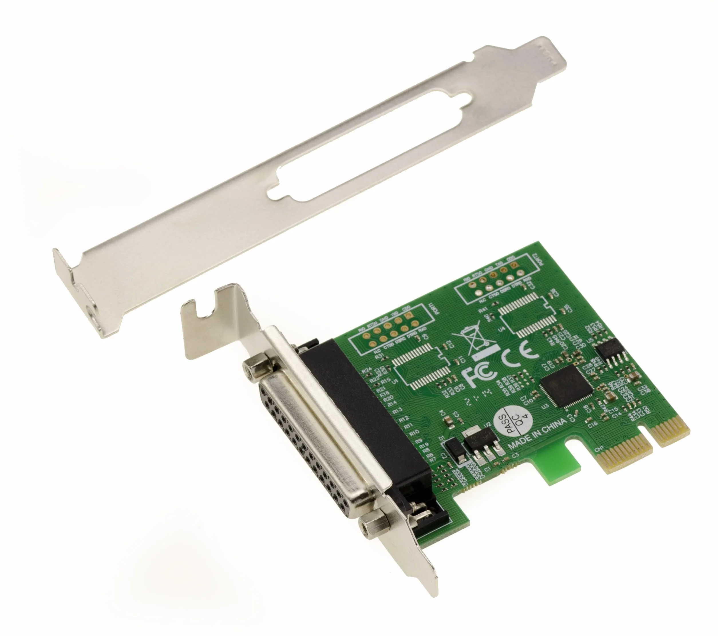 KALEA-INFORMATIQUE Carte contrôleur PCI Express PCIe Parallèle IEEE1284 LPT avec Chipset ASIX. Support SPP ECP, équerres Low et High Profile