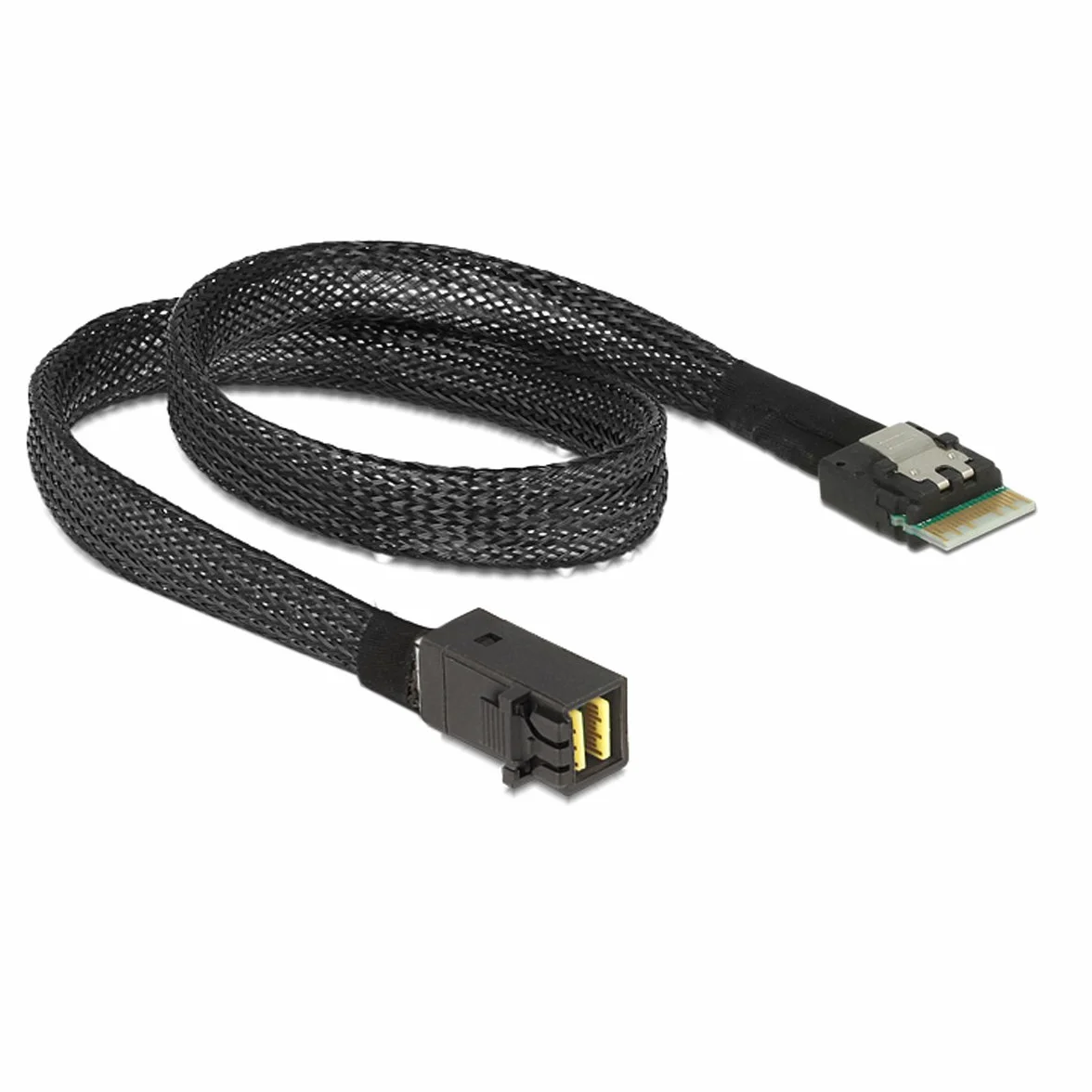 Xiwai Slimline SAS 4.0 SFF-8654 4i 38 broches hôte vers HD Mini SAS 4i SFF-8643 36 broches Câble cible 50 cm