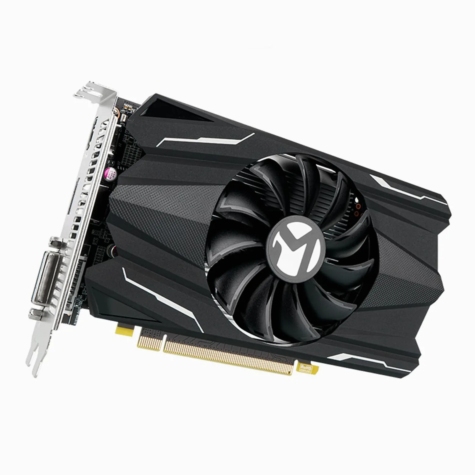 MAXSUN Geforce GTX 1050 Ti 4 Go GDDR5 128 bits Carte graphique pour jeux vidéo GPU Mini ITX Design DisplayPort, HDMI, DVI-D, système de refroidissement à ventilateur unique