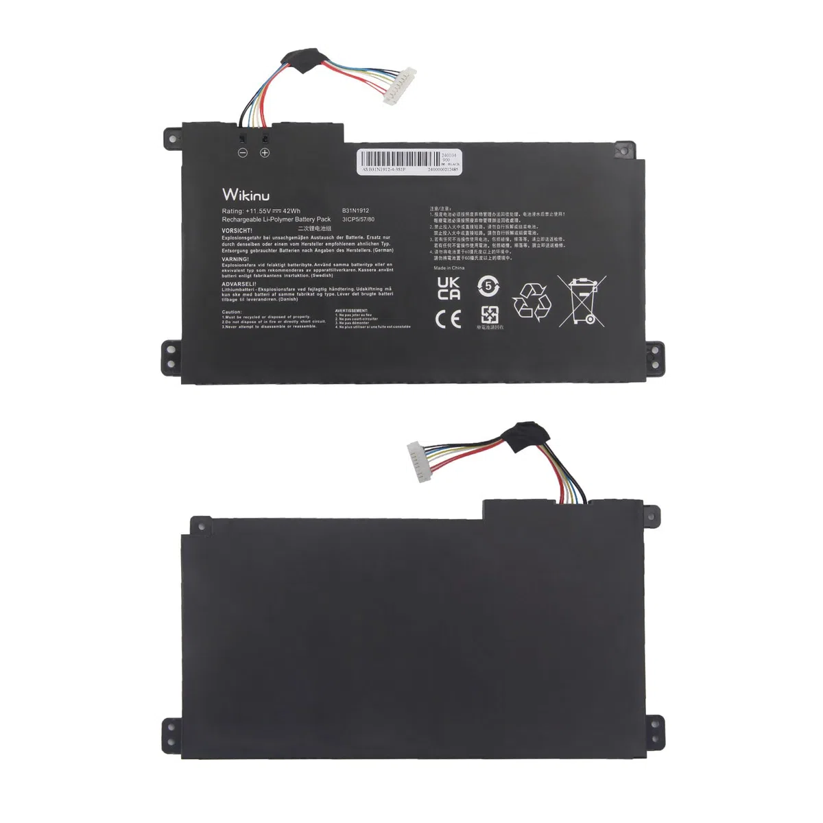 B31N1912 C31N1912 Batterie pour ASUS VivoBook 14 E410MA L410MA E410KA E510MA E510KA F414MA L510MA R522MA E410MA-EK026TS EK018TS L410MA-BV058TS E510KA-EJ033TS E510KA-EJ033TS