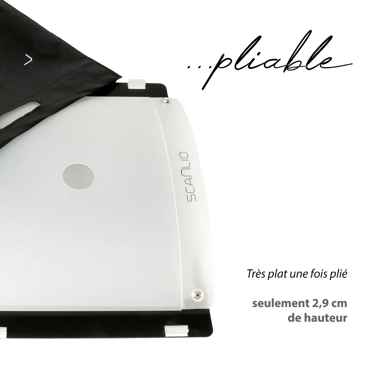 Pro | scanbox Pliable | Scanner des Documents Facilement et Rapidement avec Le Smartphone | Support pour Scanner de téléphone, Boite de Scan