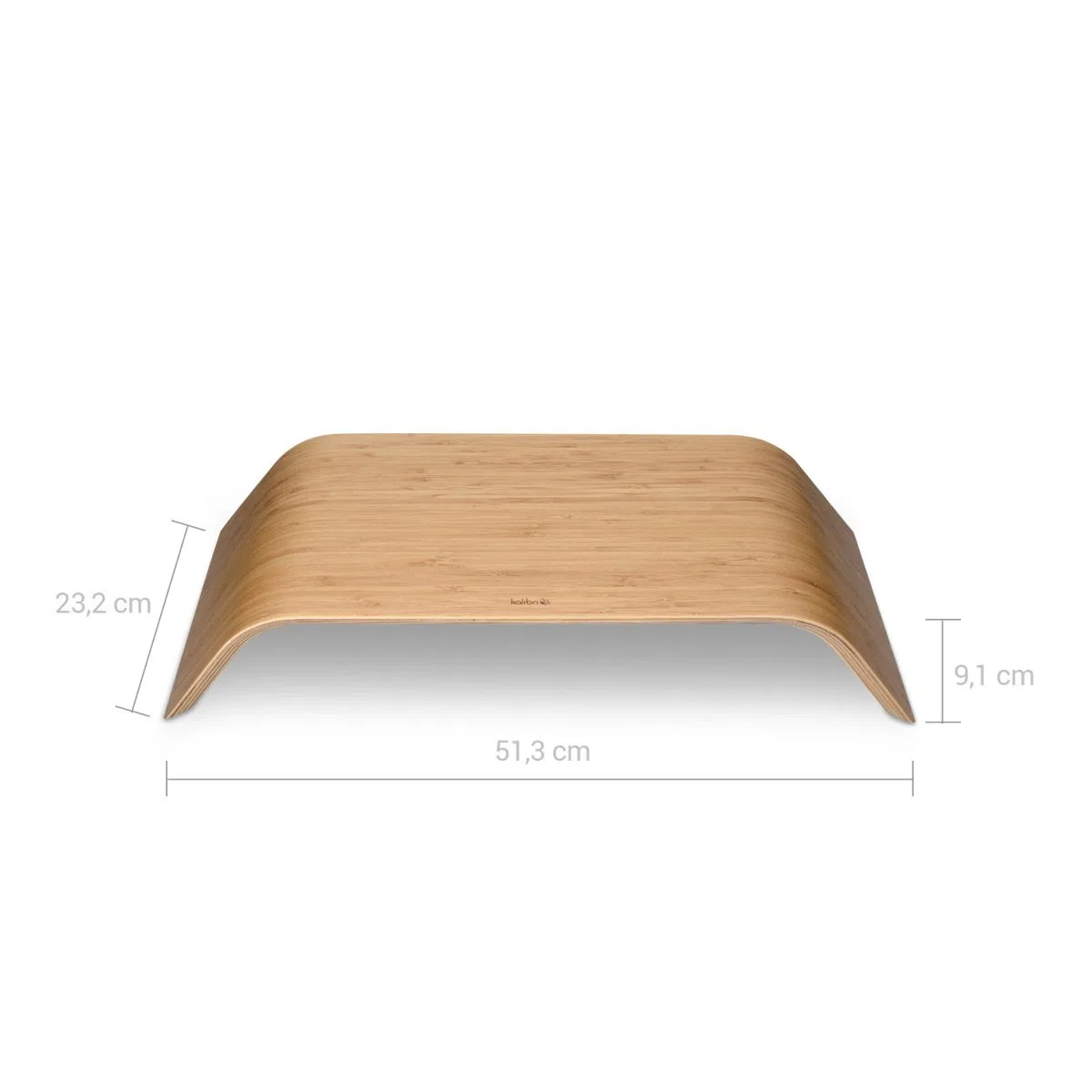 kalibri Support pour écran en Bois - Socle réhausseur en Bois de Bambou pour Ordinateur de Bureau PC TV Tablette - Banc Repose écran Moniteur