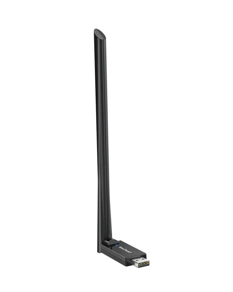 BrosTrend AX900 Wi-Fi 6 Clé WiFi Linux pour Ubuntu, Mint, Debian, Zorin, Raspberry Pi OS, Kubuntu, Mate, Windows etc. Clé USB Dongle WiFi Linux Double Bande 5GHz /2,4G, Antenne à Gain Élevé 6dBi, WPA3