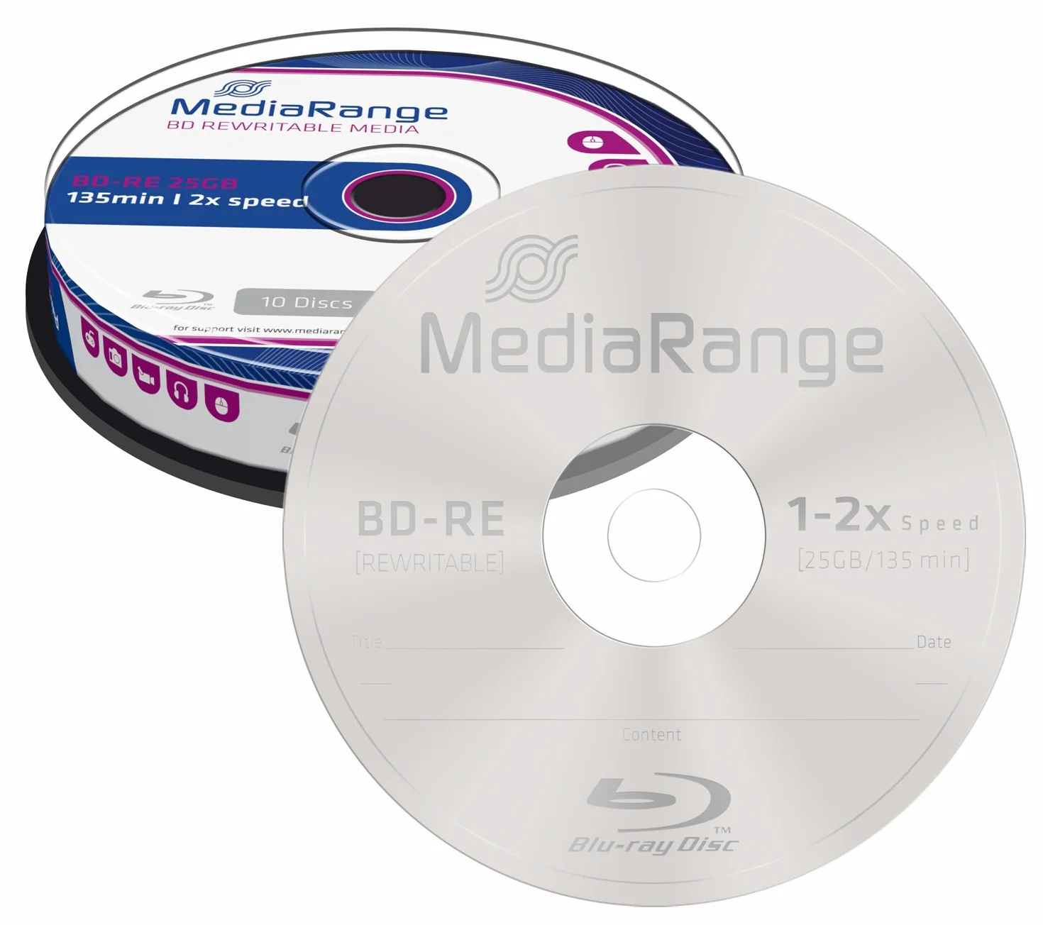 Mediarange MR501 Cake Box Réinscriptible Lot de 10