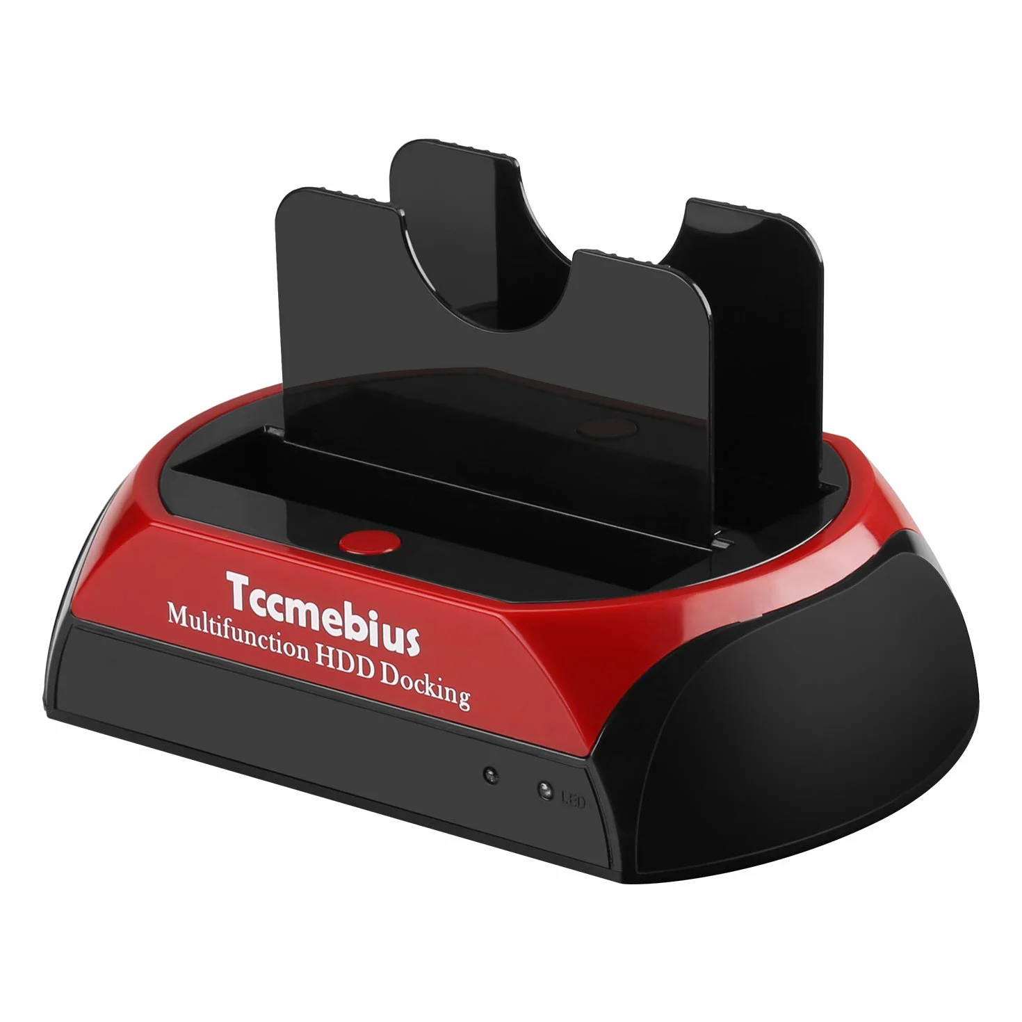 USB 2.0 Station d'accueil pour Disque Dur, TCC-S867-DE USB 2.0 à SATA IDE Dual Slots Boîtier de Disque Dur Externe, pour 2.5 "3.5" SSD IDE SATA I/II/III HDD
