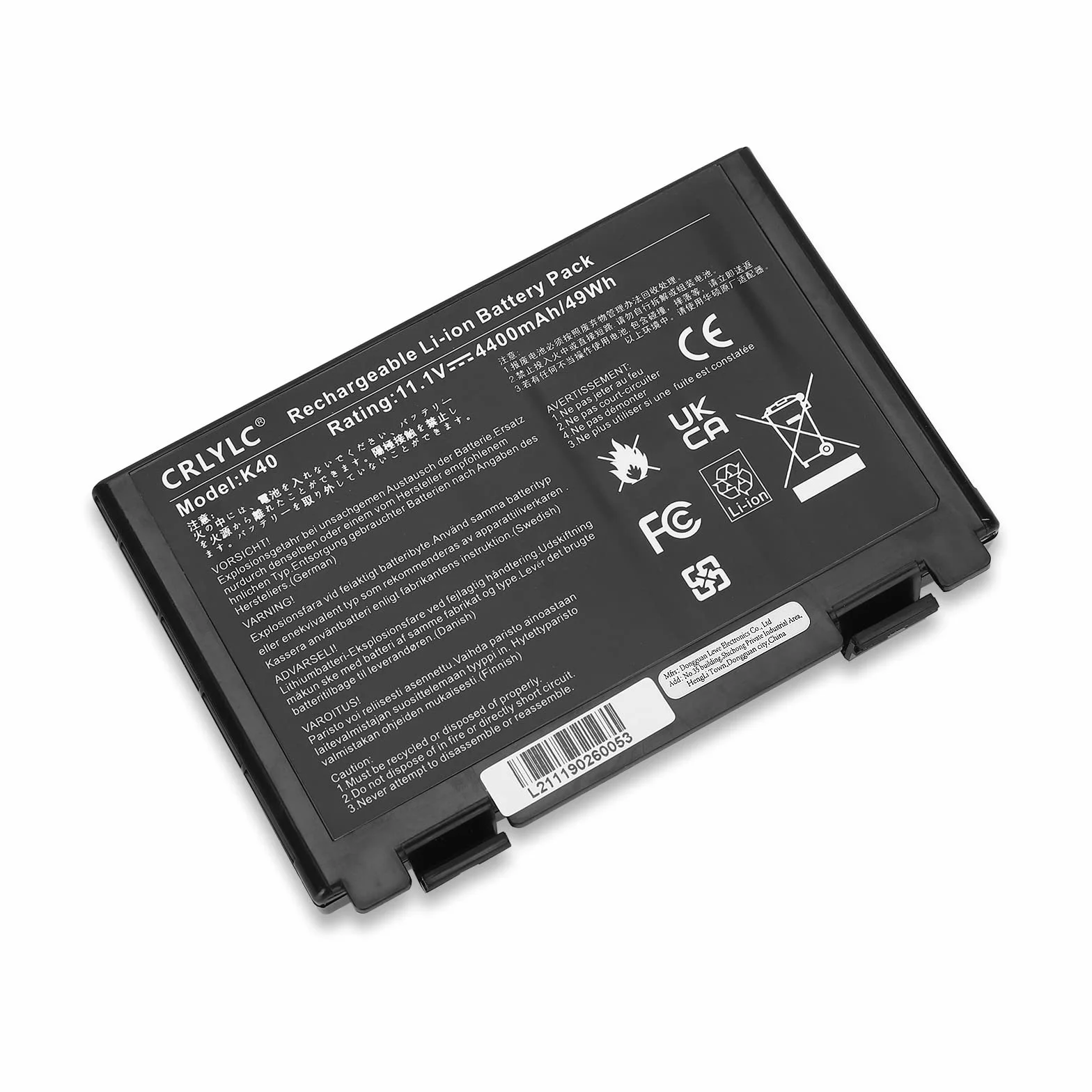 A32-F82 A32-F52 Batterie pour ASUS K50 K50C K50I K50IJ K50IN K70 K70I K70IJ K70IO K40 K40IJ K50AB K50AE K50AF K50ID K50IE K50IL K50IP F82 K51 K51AC K70A K70IC X5DC X5DIJ X5DIN X50GL P81IJ K60IJ