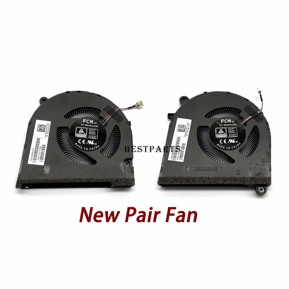 BestParts Ventilateur de refroidissement de rechange pour HP Spectre 16-F - Remplacement du ventilateur de refroidissement CPU+GPU d'origine pour HP Spectre X360 16-F 16T-F 16-f0023DX 16-f0013dx