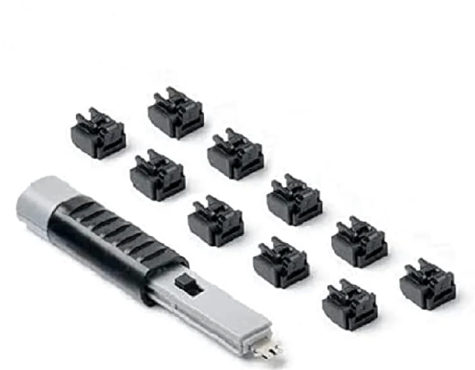 SmartKeeper NL03PKBK 10 x RJ45 Port Blockers with 1 x Lock Key Basic Black Schwarz SLSART-0057 SLSART0057 (SLSART-0057)