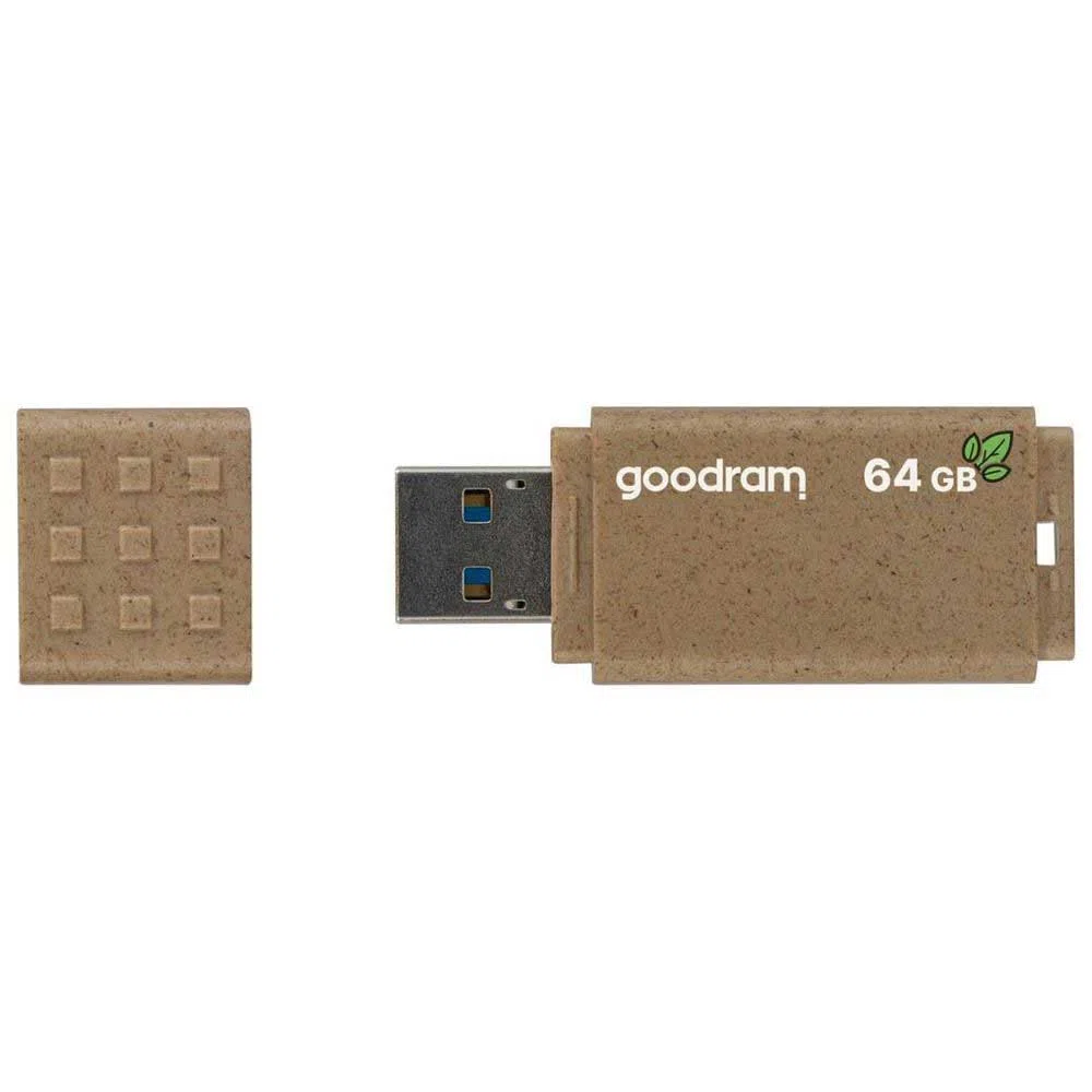 Goodram - Clé USB 64Go Ume3 Eco - Boitier Et Packaging en Matériau 100% Recyclés