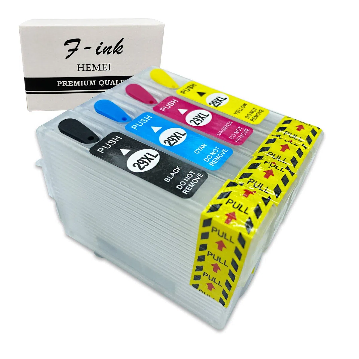 Cartouche d'encre rechargeable 29XL et encre de bouteille 4 x 100 ml compatible pour Expression Home XP-255 XP-257 XP-352 XP-355 XP-452 XP-452 XP-455 XP-245 XP-245 XP-335 XP-352 247 XP-345 XP-445