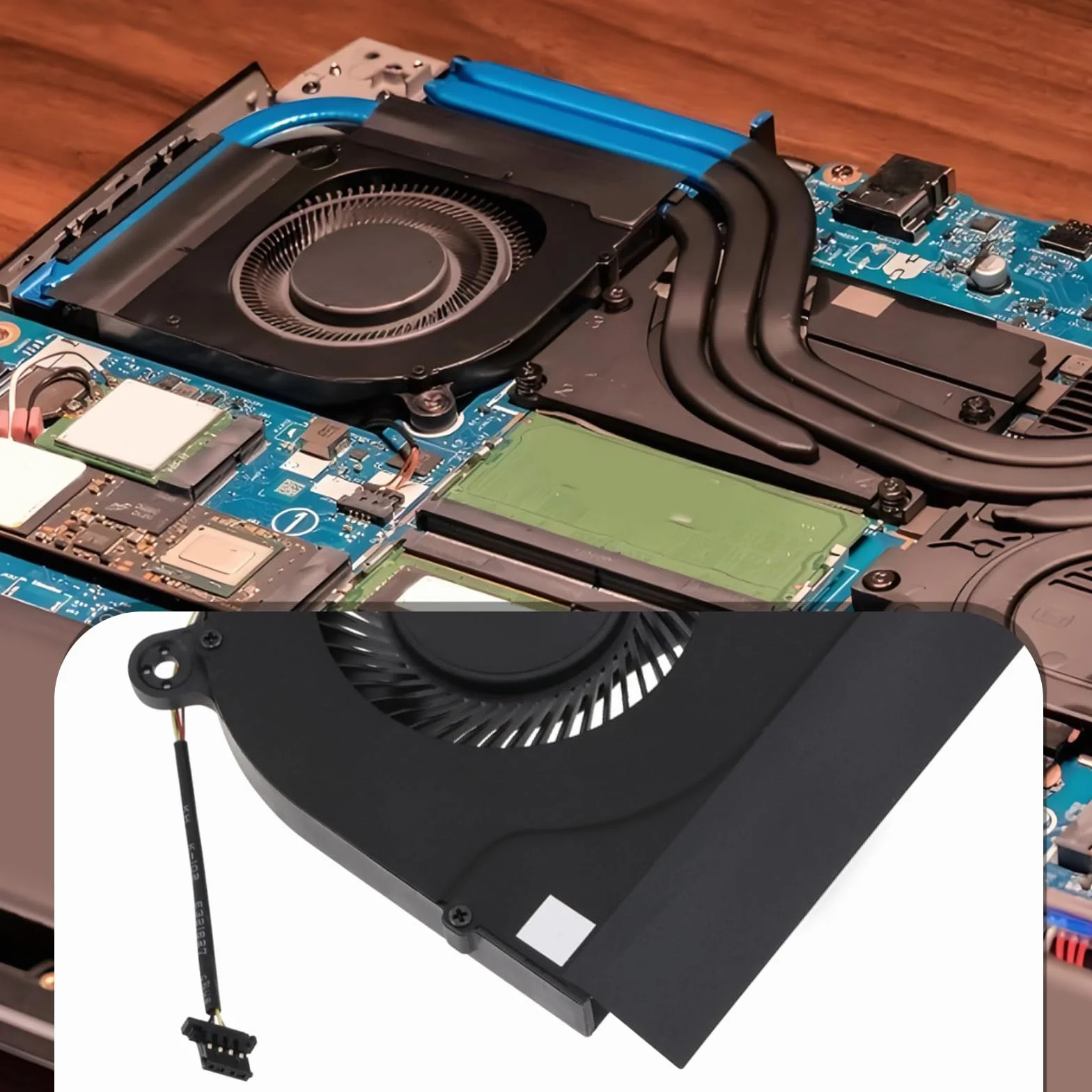 Ventilateur de refroidissement GPU pour ordinateur portable 4 broches Compatible avec Acer Nitro 5 AN517-41 AN517-52 AN515-55 AN515-56 AN515-57 DC28000QEF0