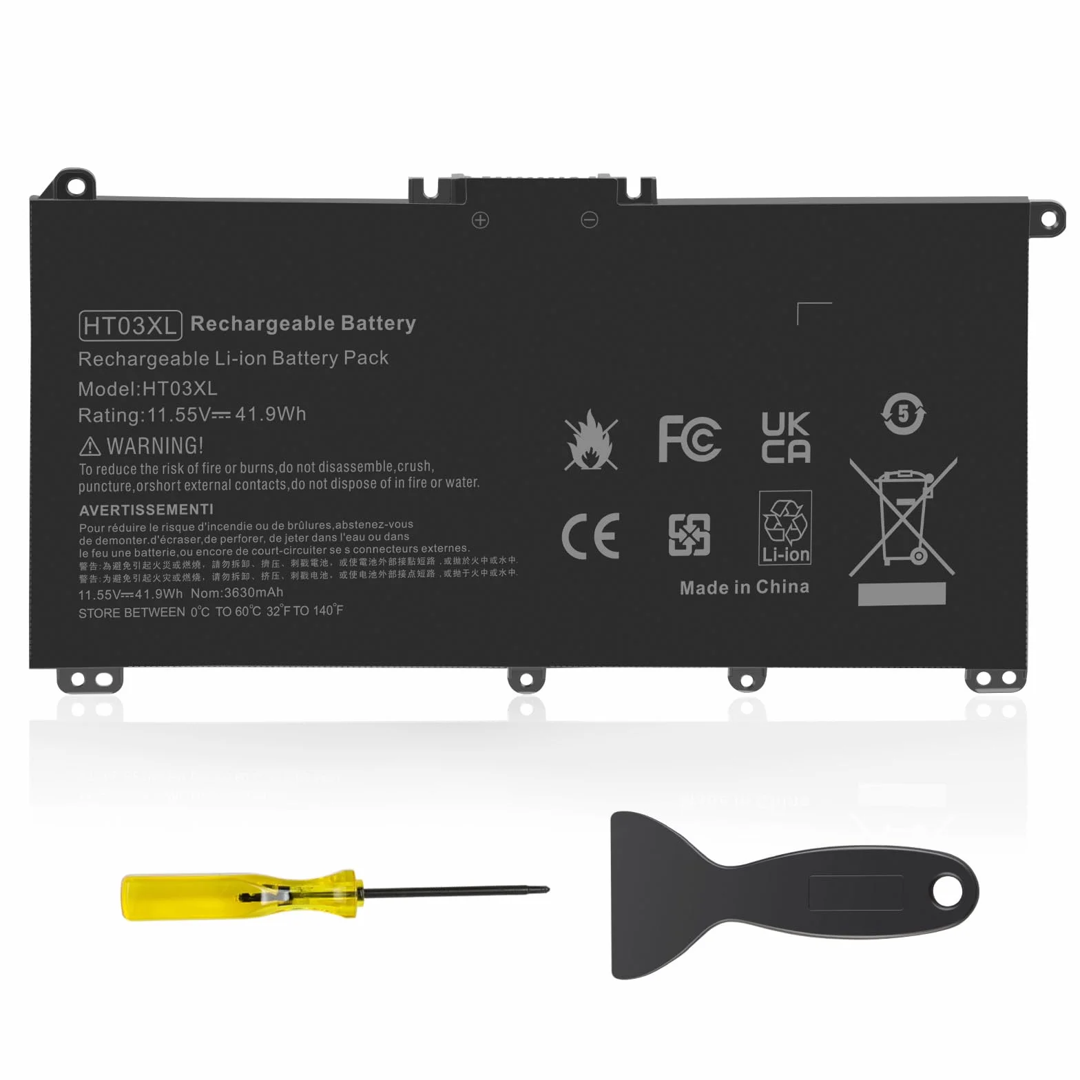 ASUNCELL 11.55V/41.9Wh HT03XL Batterie d'ordinateur Portable pour HP Pavilion 14-CE 14-CF 14-CK 14-CM 15-CS 15-CW 15-CU 15-DA 15-DB 15G-DR 17-by 17-CA, HP 240 245 250 255 G7 HT03XL HTO3XL