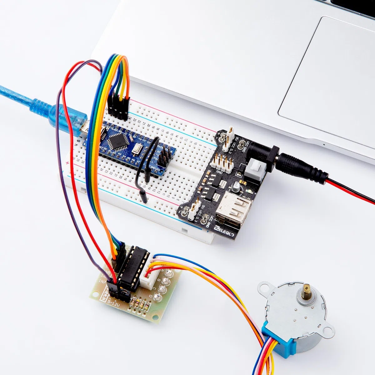 ELEGOO Carte Nano Module Pré-soudée avec Câble USB Compatible avec Arduino IDE (Nano x 3 avec câble USB)