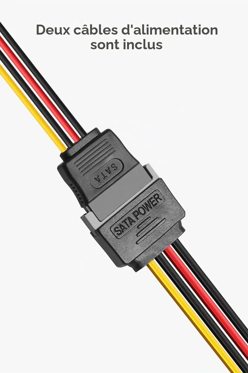 Inateck Carte Contrôleur PCI Express USB 3.0 4 Ports PCI-E vers USB 3.0 avec 4pin vers 2x15pin câble et 15pin vers 2X SATA 15pinY-Cable Compatible Windows XP/Vista/7/8/10