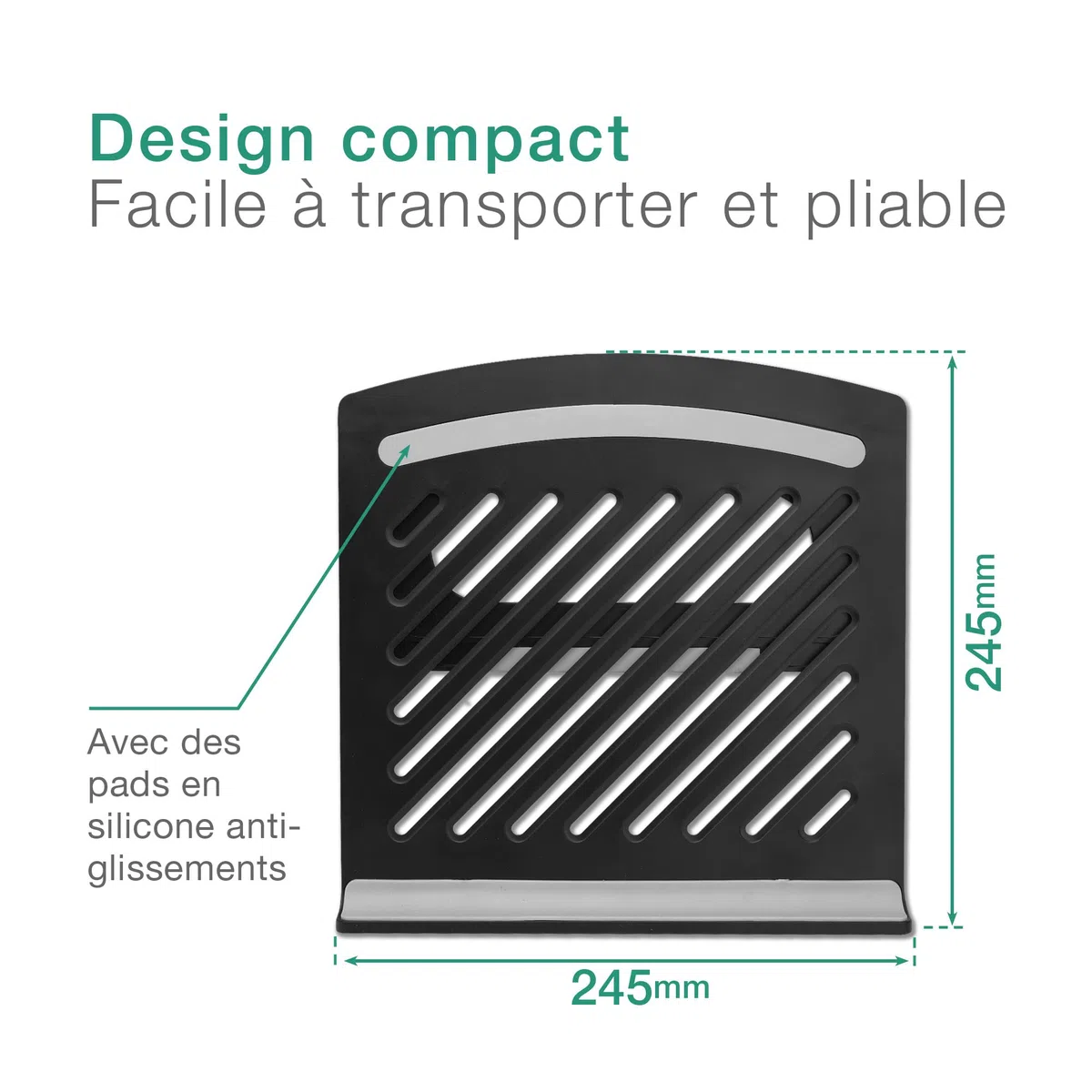 CELLONIC - Mini Support pour PC Portable jusqu'à 17" - Hauteur réglable pour éviter Les douleurs de Dos au Travail en Home Office et en déplacement