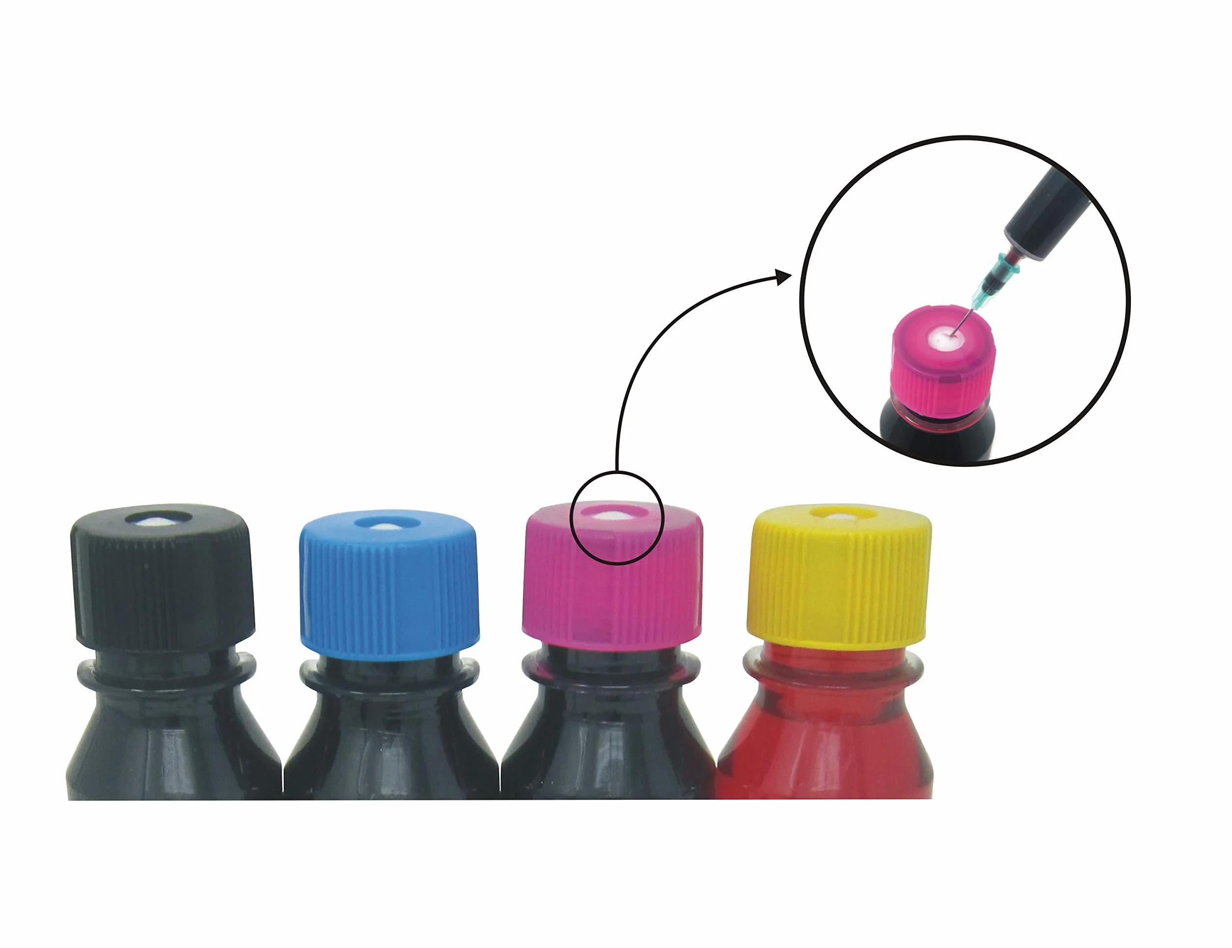 refill24 Kit de Recharge Compatible pour Cartouches d'encre HP 304, 304 XL Noir et Couleur, Encre de Haute qualité avec Clip et Accessoires