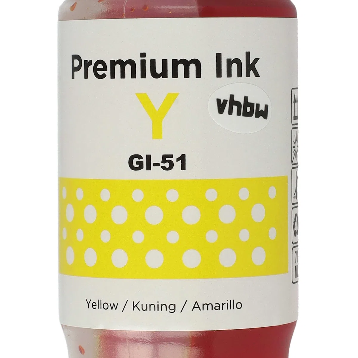 vhbw 4X Encre de Recharge Remplacement pour Canon GI-11, GI-21, GI-41 imprimante - Kit de Recharge Dye Cyan, Dye Magenta, Dye Noir, Dye Jaune